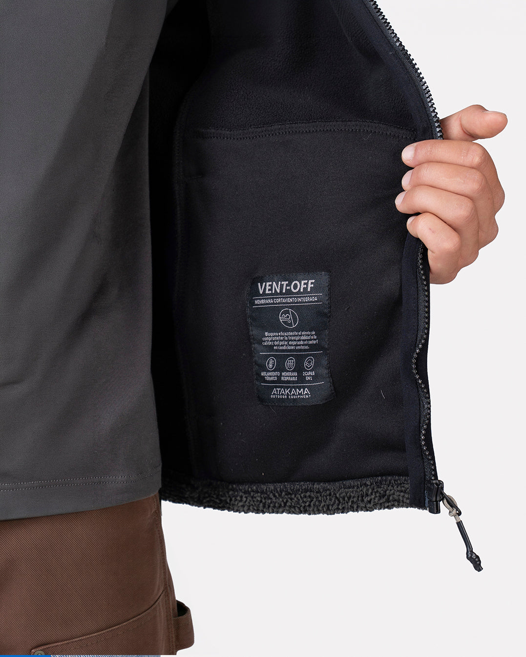 Polar Cortaviento Ventoff Hombre Negro