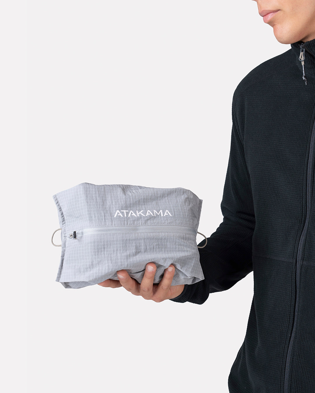 Polar Fleece Deportivo Terra Full Zip Hombre Negro