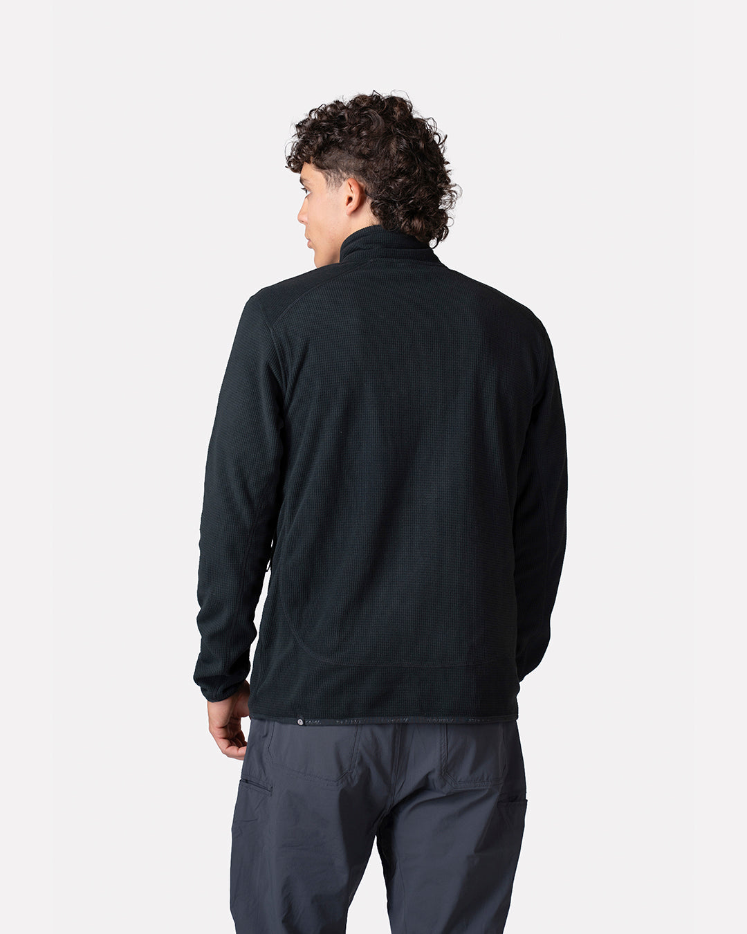 Polar Fleece Deportivo Terra Full Zip Hombre Negro