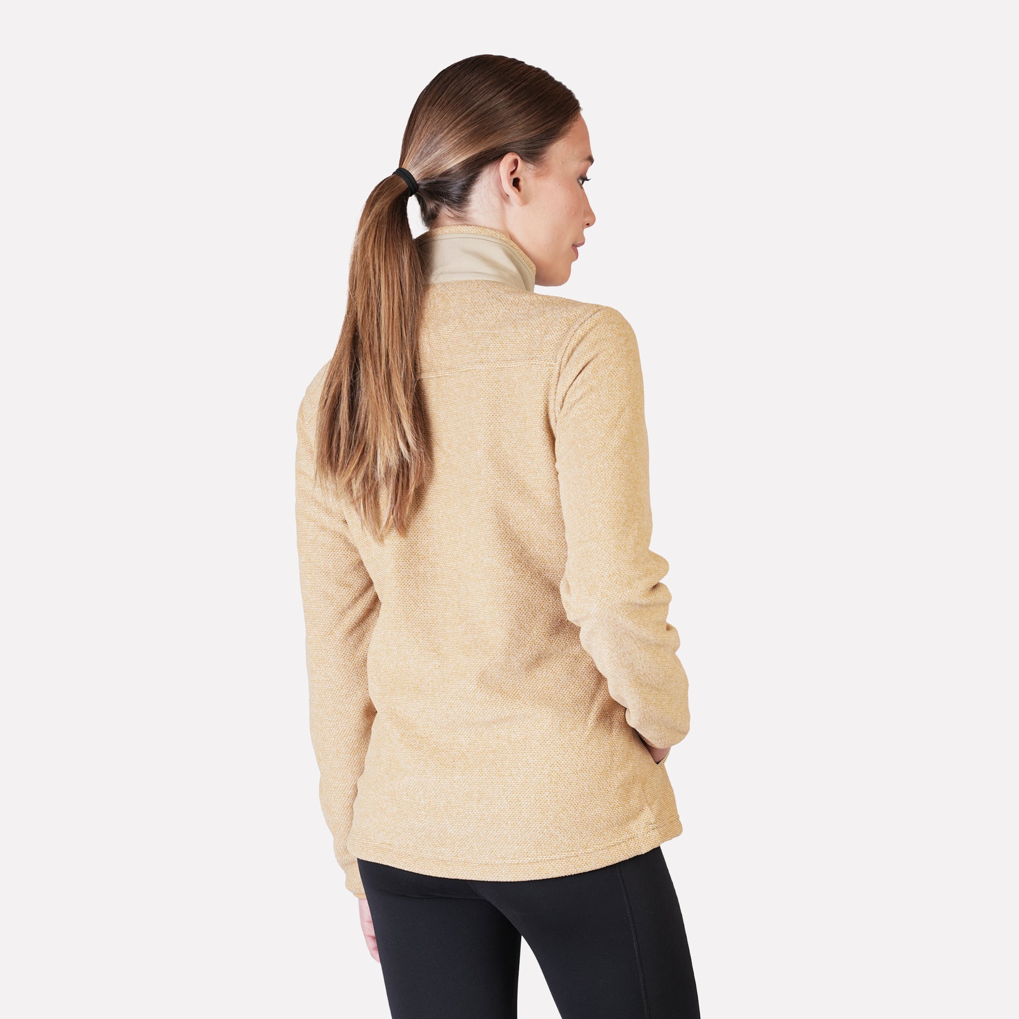Polar Texturado Mujer Ventisquero Full Zip Beige