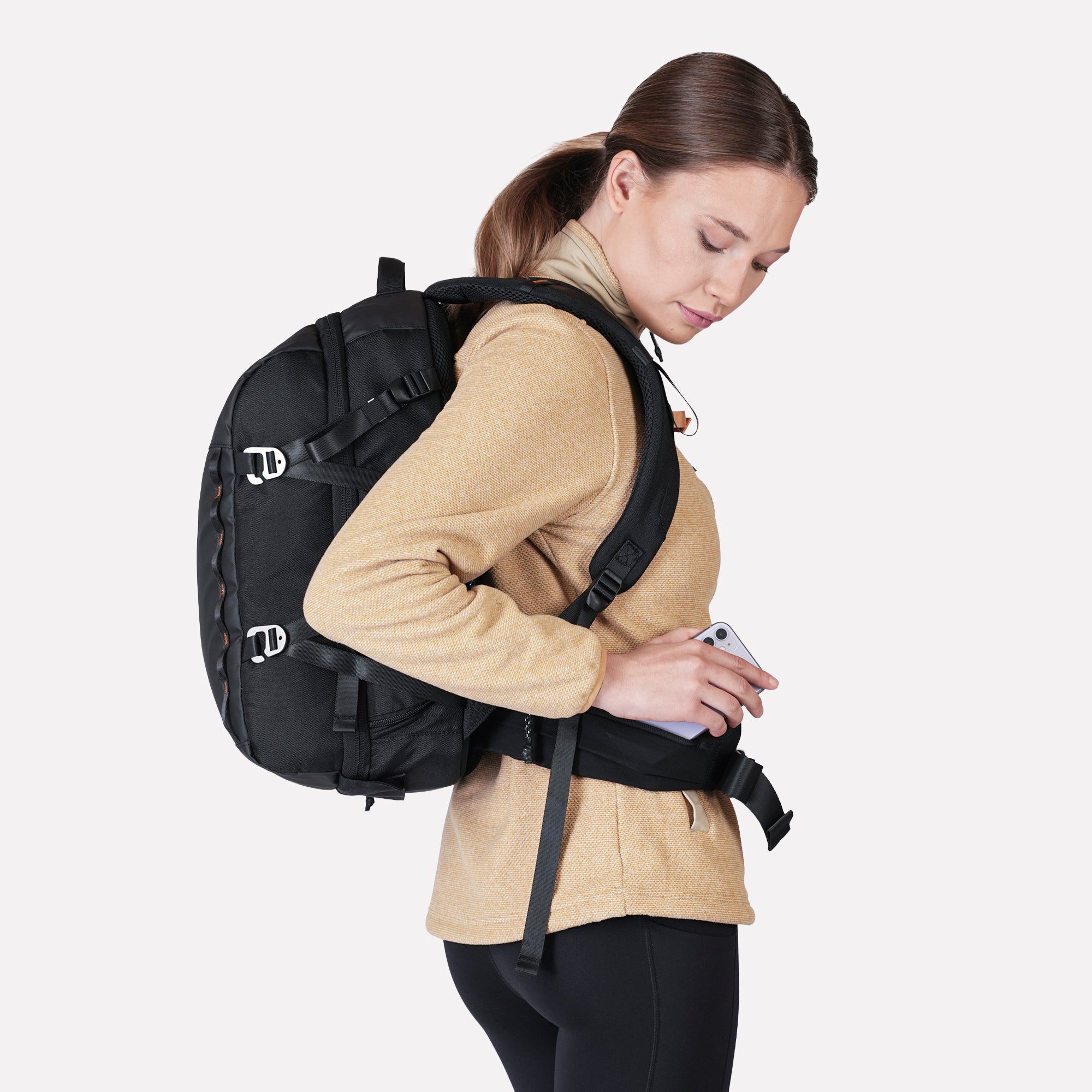 Polar Texturado Mujer Ventisquero Full Zip Beige