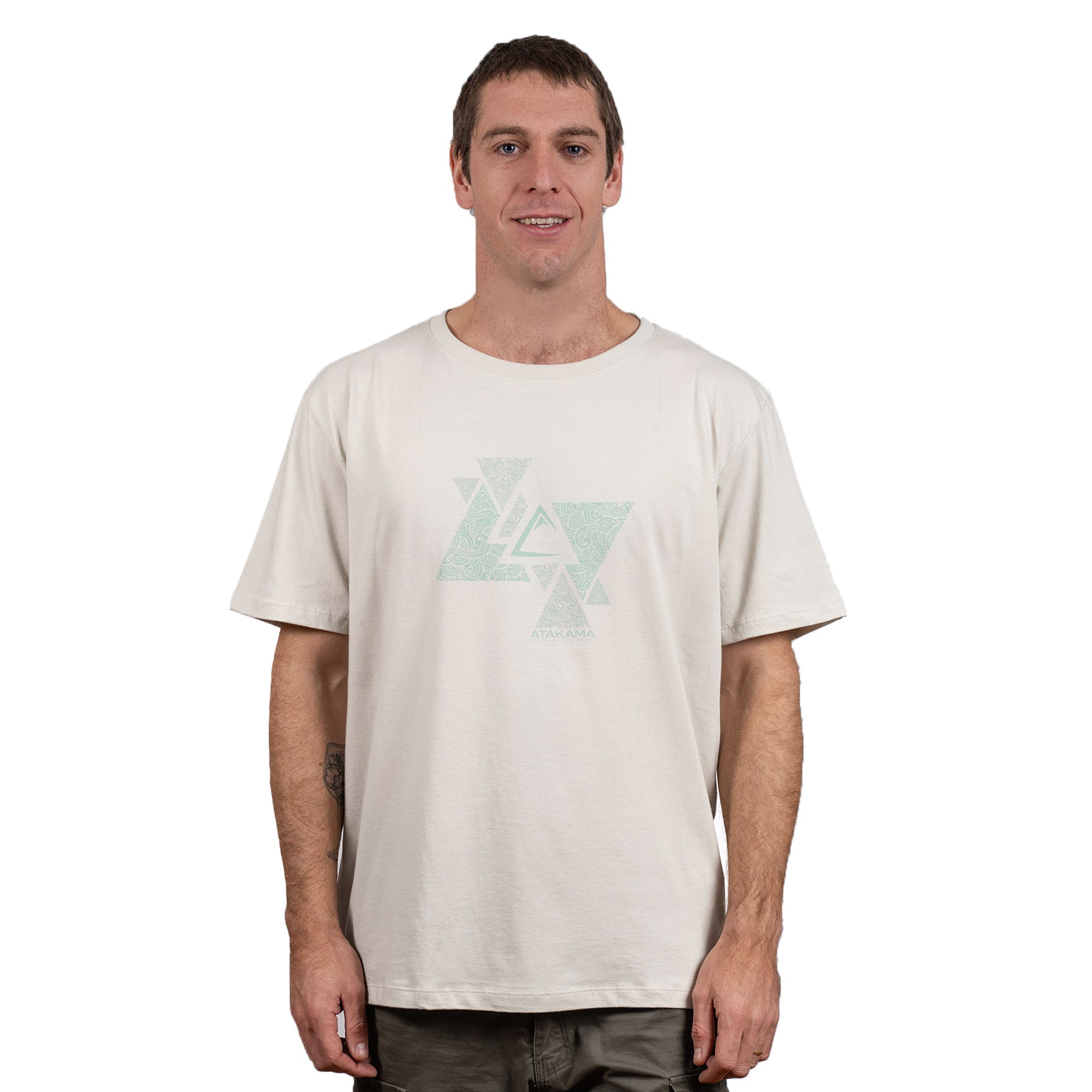 Polera manga corta Triángulos