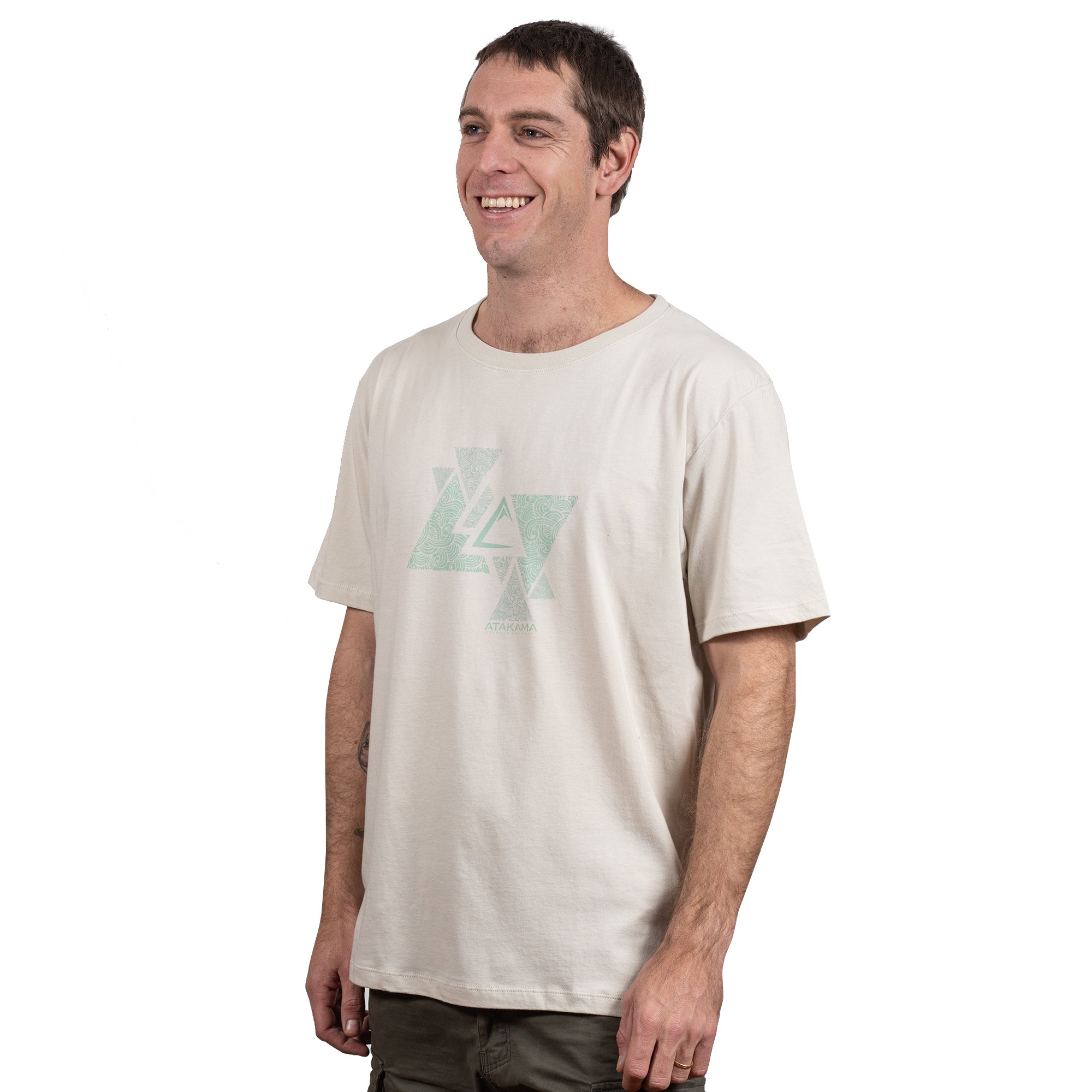 Polera manga corta Triángulos