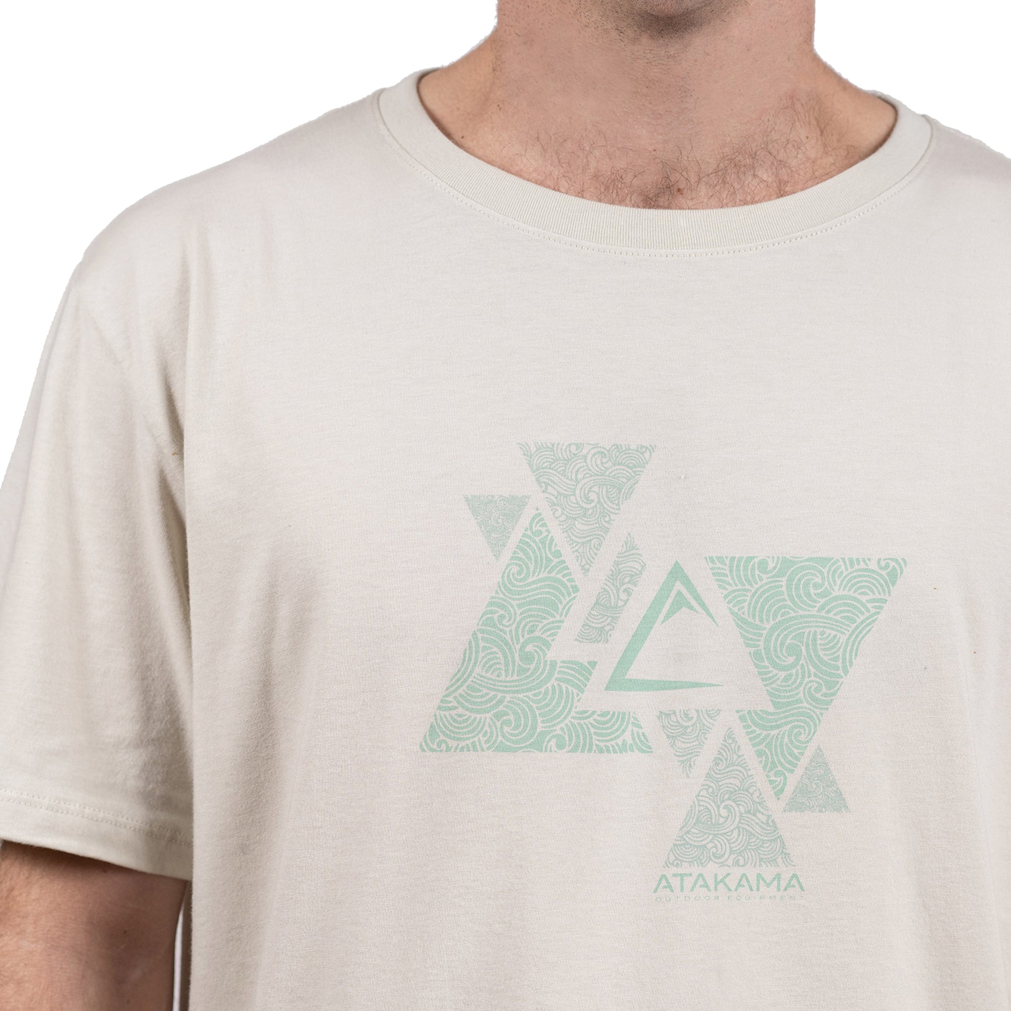 Polera manga corta Triángulos