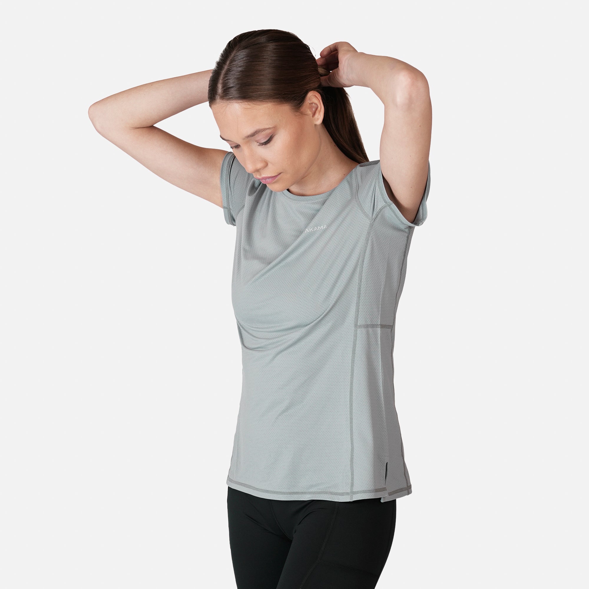 Polera deportiva Mujer Dinámica Dry Core Gris