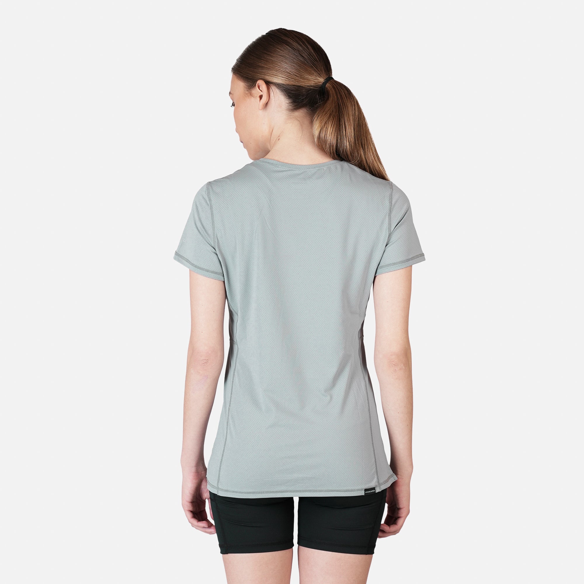 Polera deportiva Mujer Dinámica Dry Core Gris