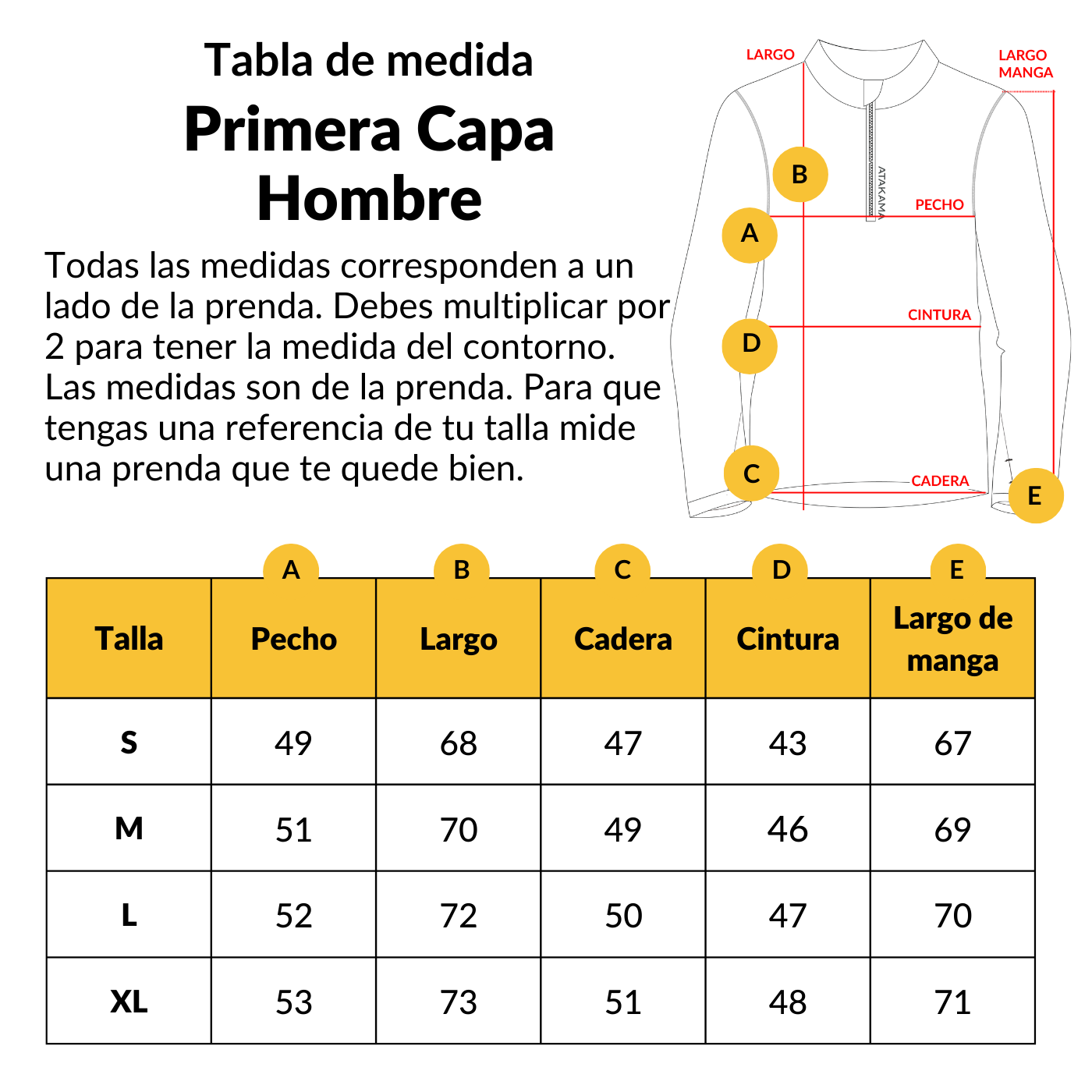 Primera capa térmica VentoFit hombre Negro - Atakama Outdoor
