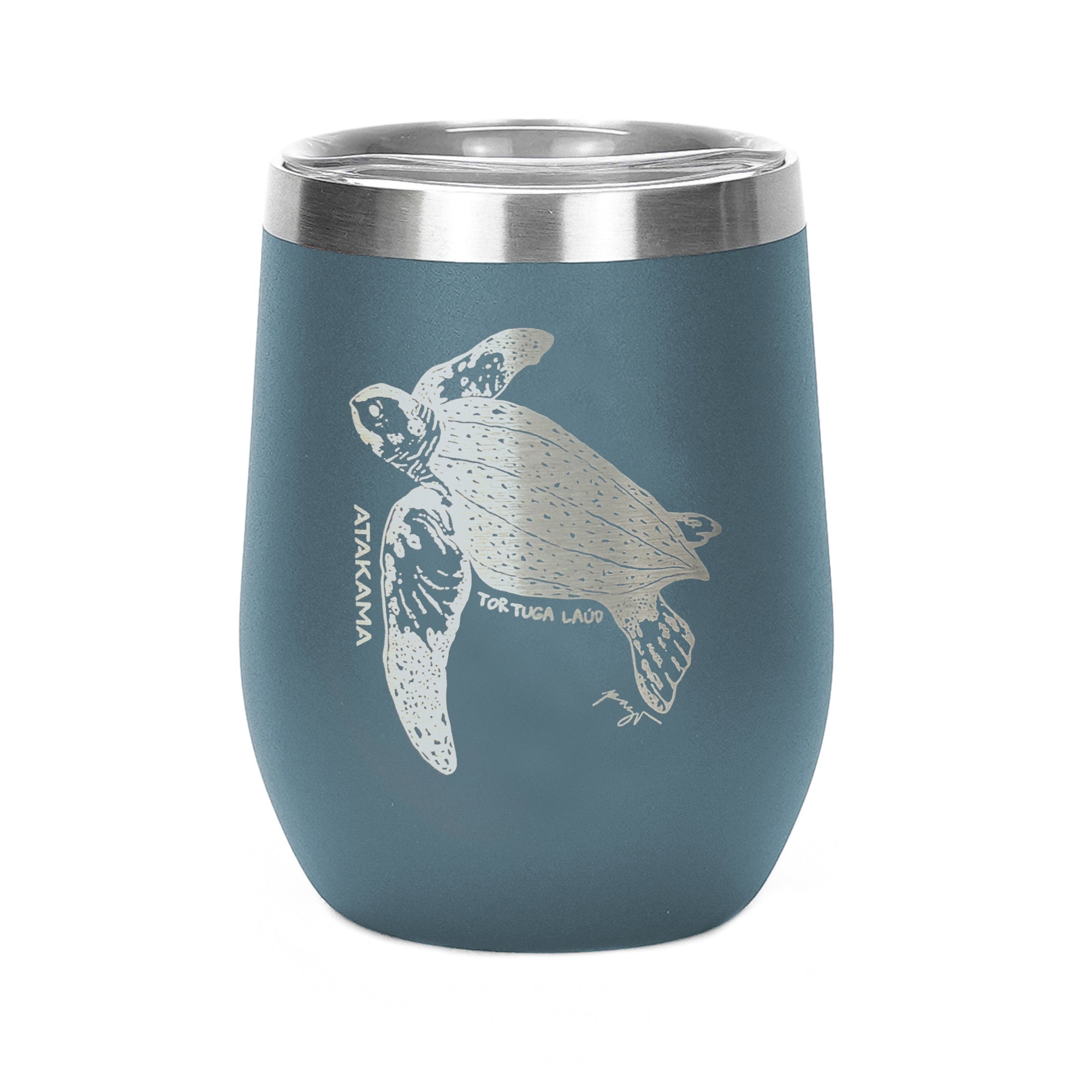 Vaso térmico Tortuga Laúd 350 ml Azul