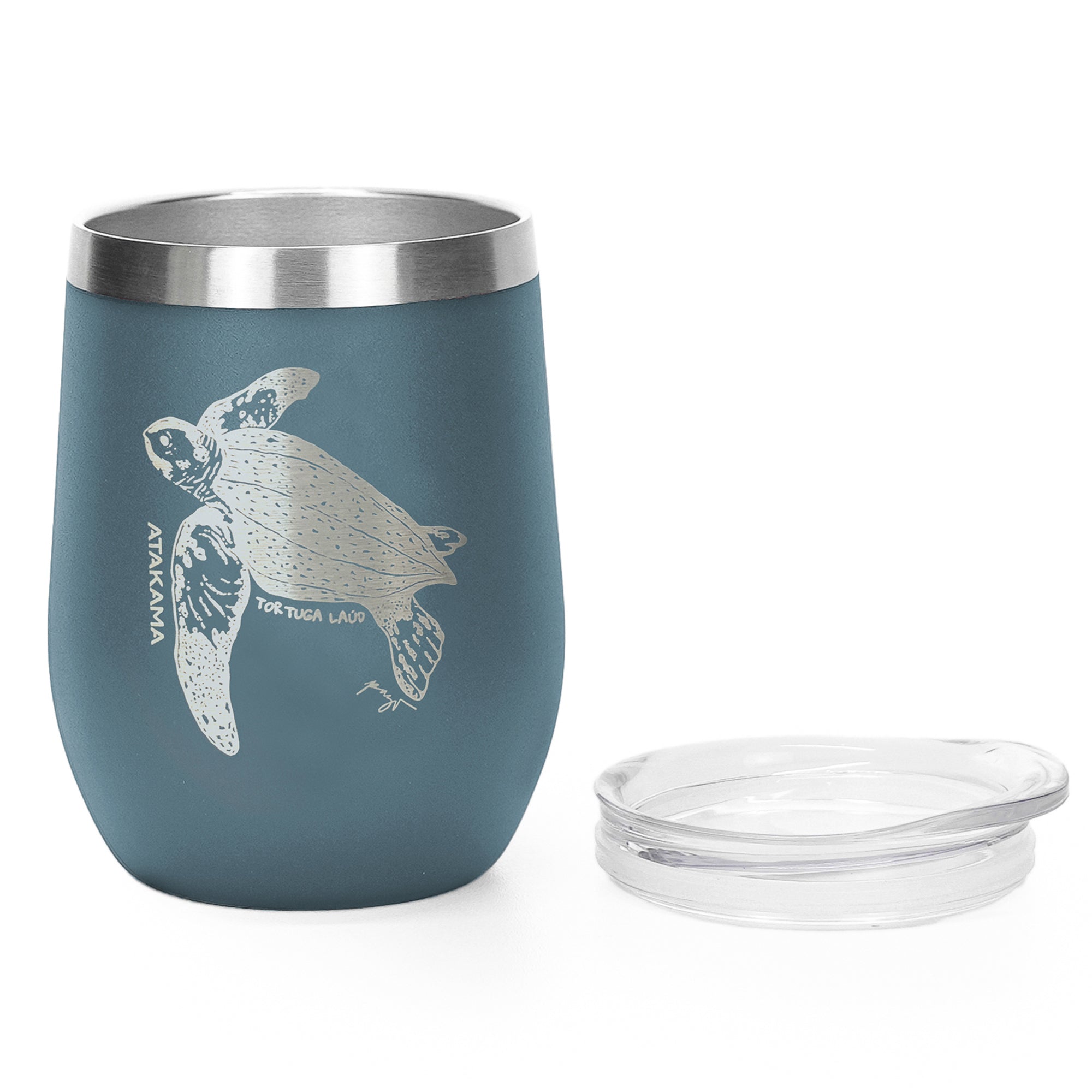 Vaso térmico Tortuga Laúd 350 ml Azul