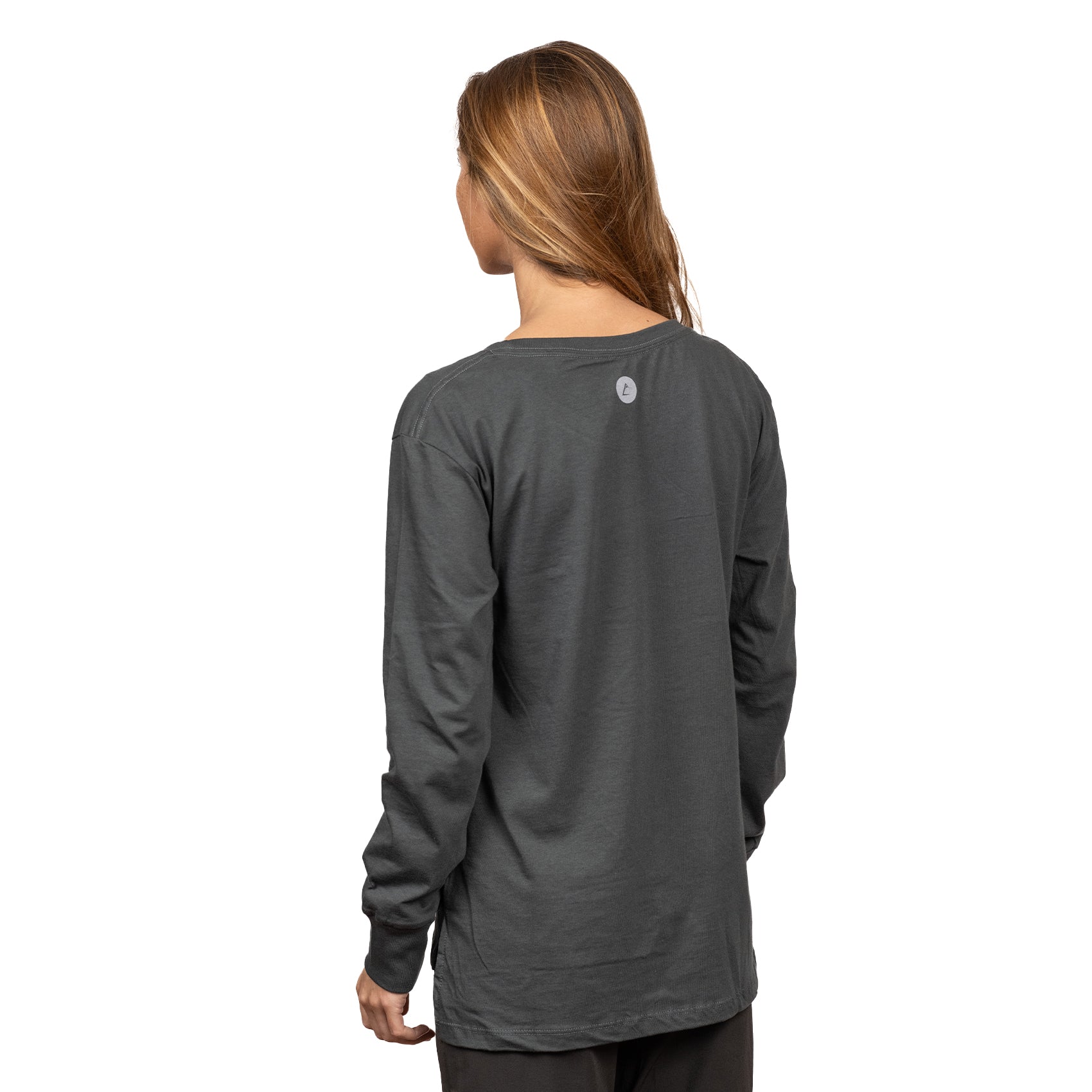 Polera mujer manga larga Tortuga Laúd Grafito