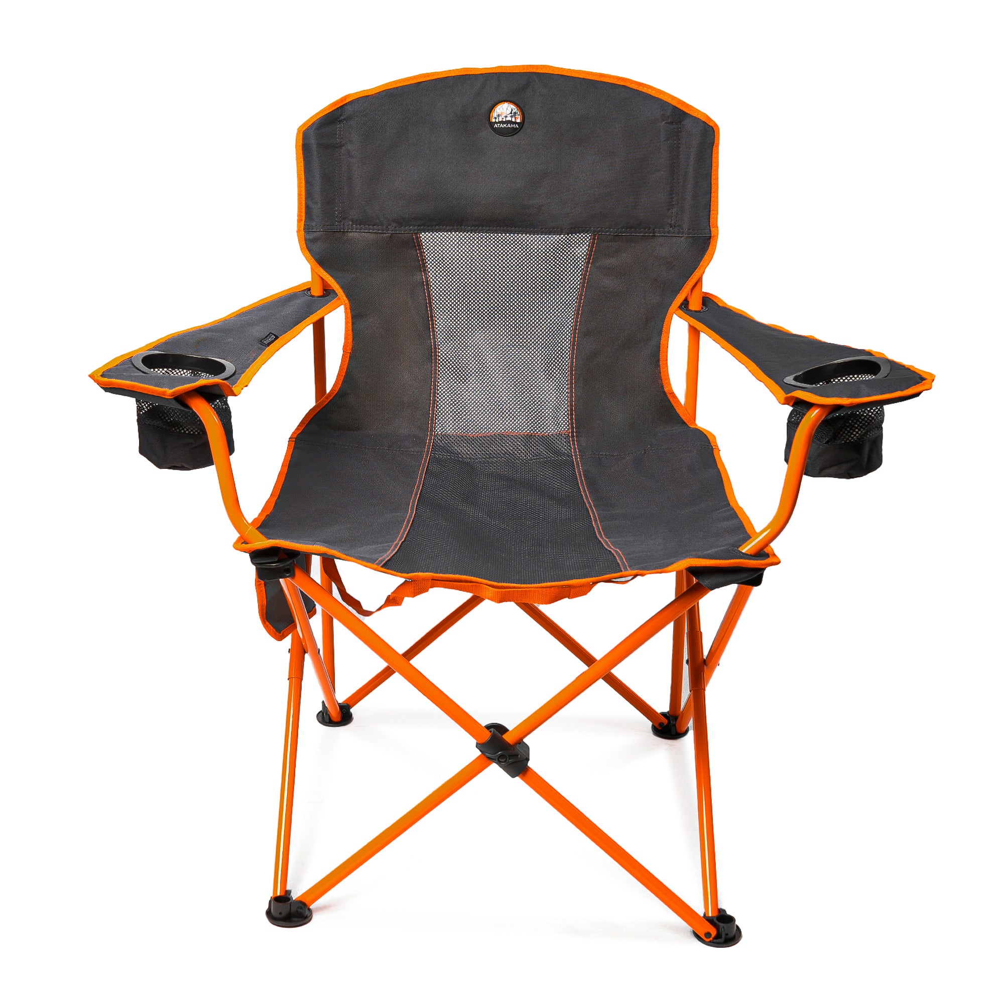 Silla de camping Llaima XL Gris/Naranjo