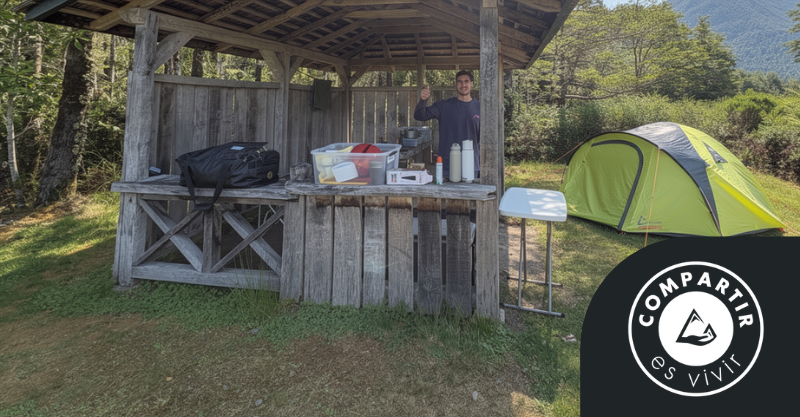 Camping "El Volcán", Parque Nacional Pumalin Douglas Thompkins
