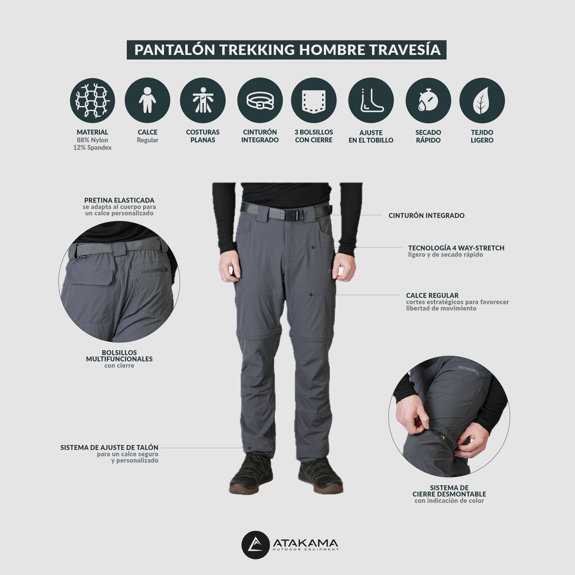 Pantalón Trekking Hombre Travesía