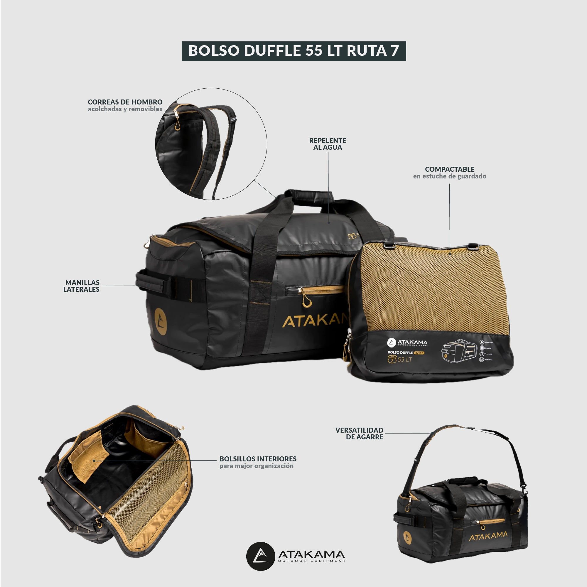 Bolso Duffle Ruta 68 55Lt - Atakama Outdoor