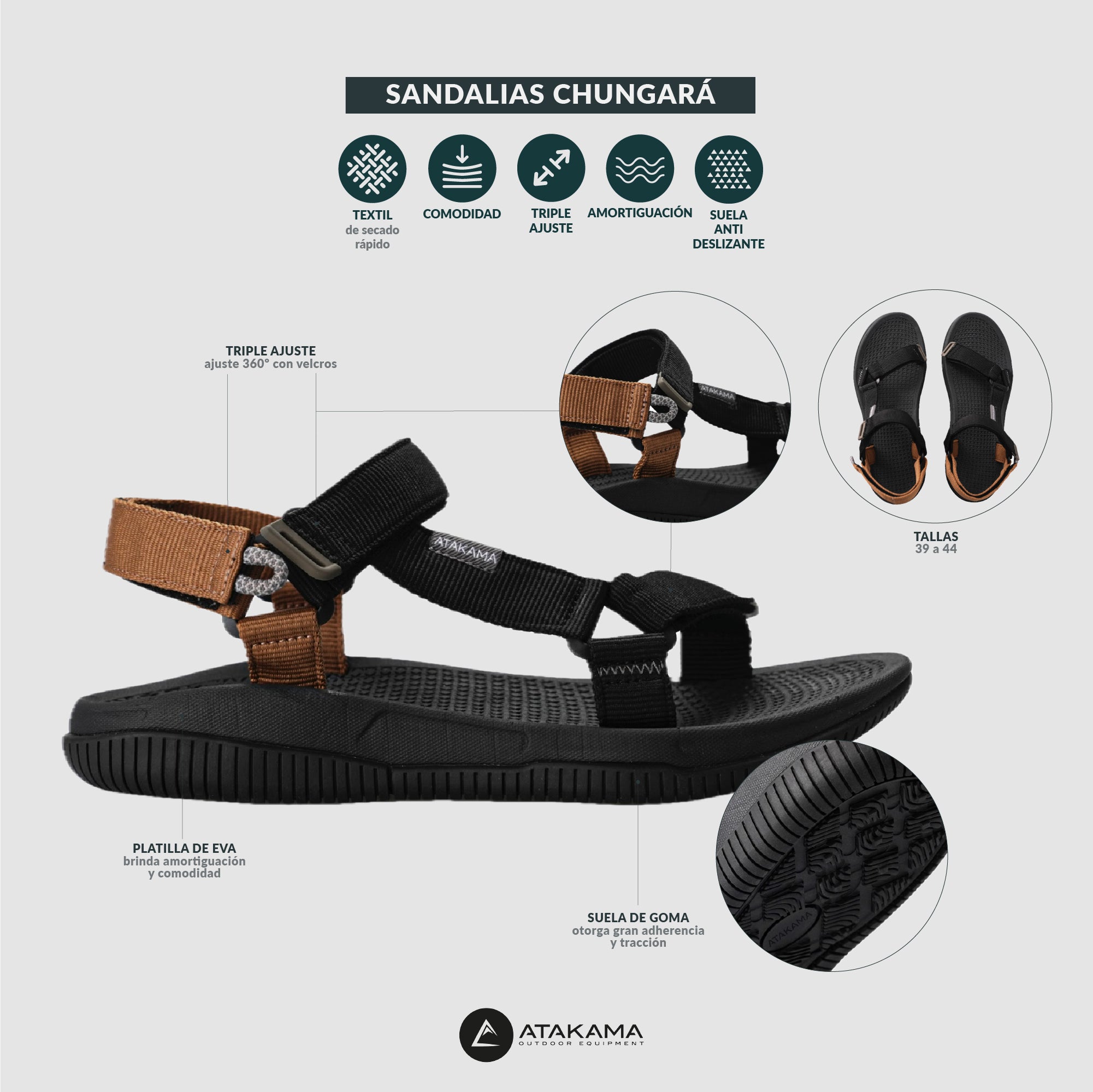 Sandalia Outdoor Chungara Verde