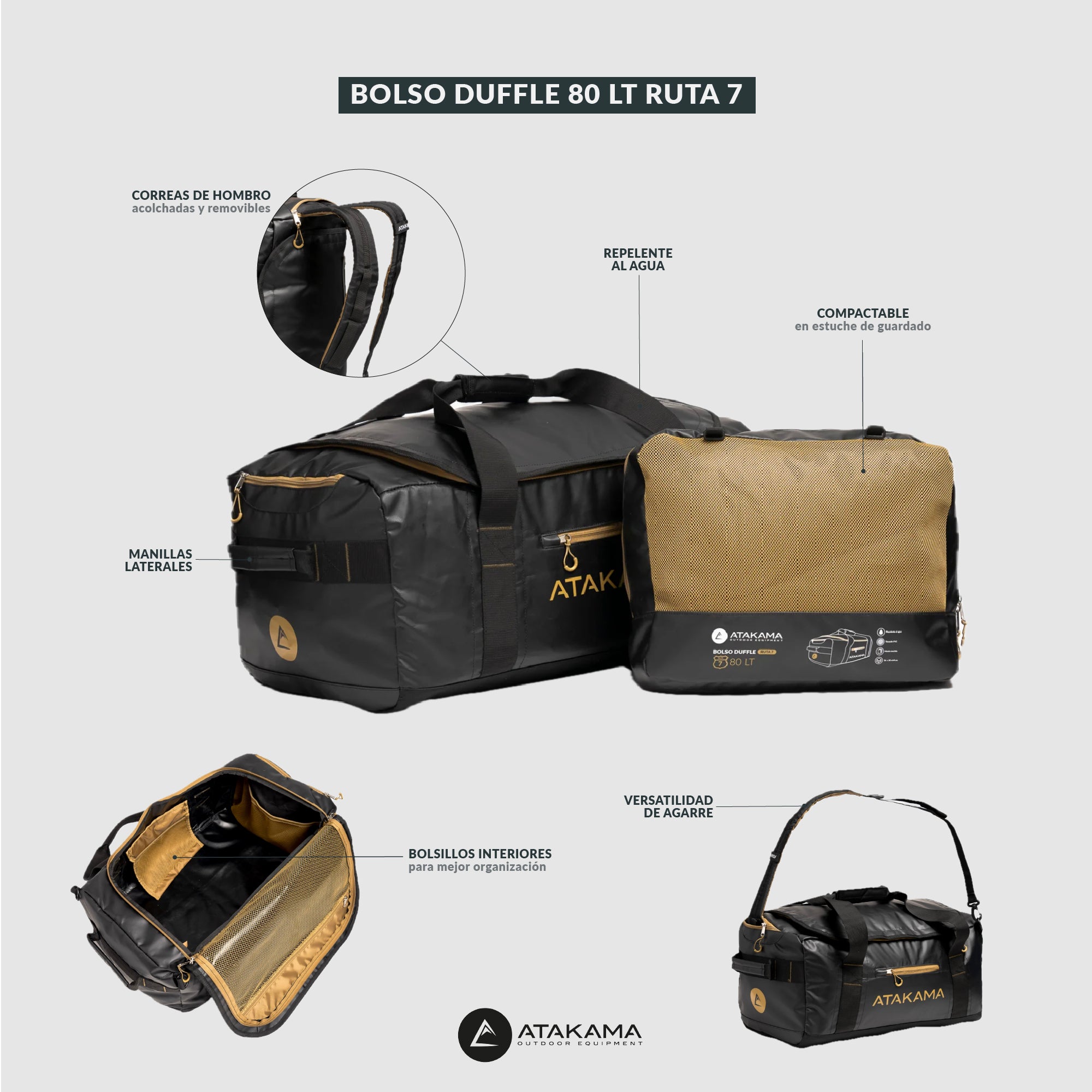 Bolso Duffle Ruta 7 80 Lt - Atakama Outdoor