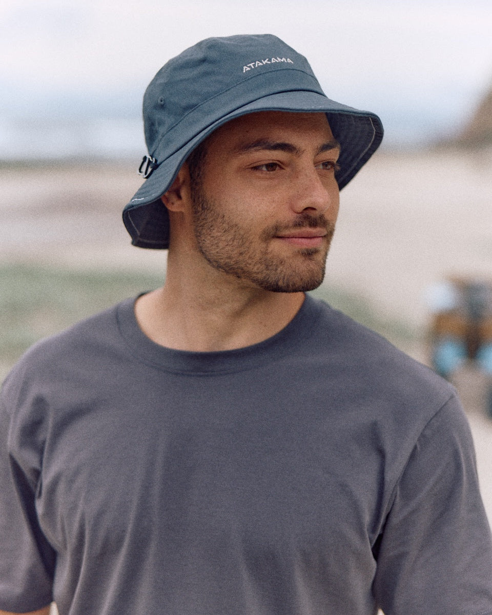 Polera Algodón Manga Corta Atakama Espalda Gris