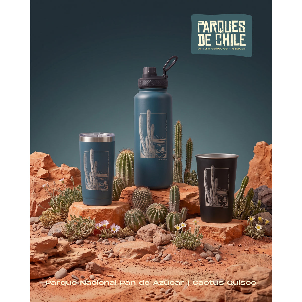 Botella Térmica Quisco Pan De Azúcar 690Ml Azul