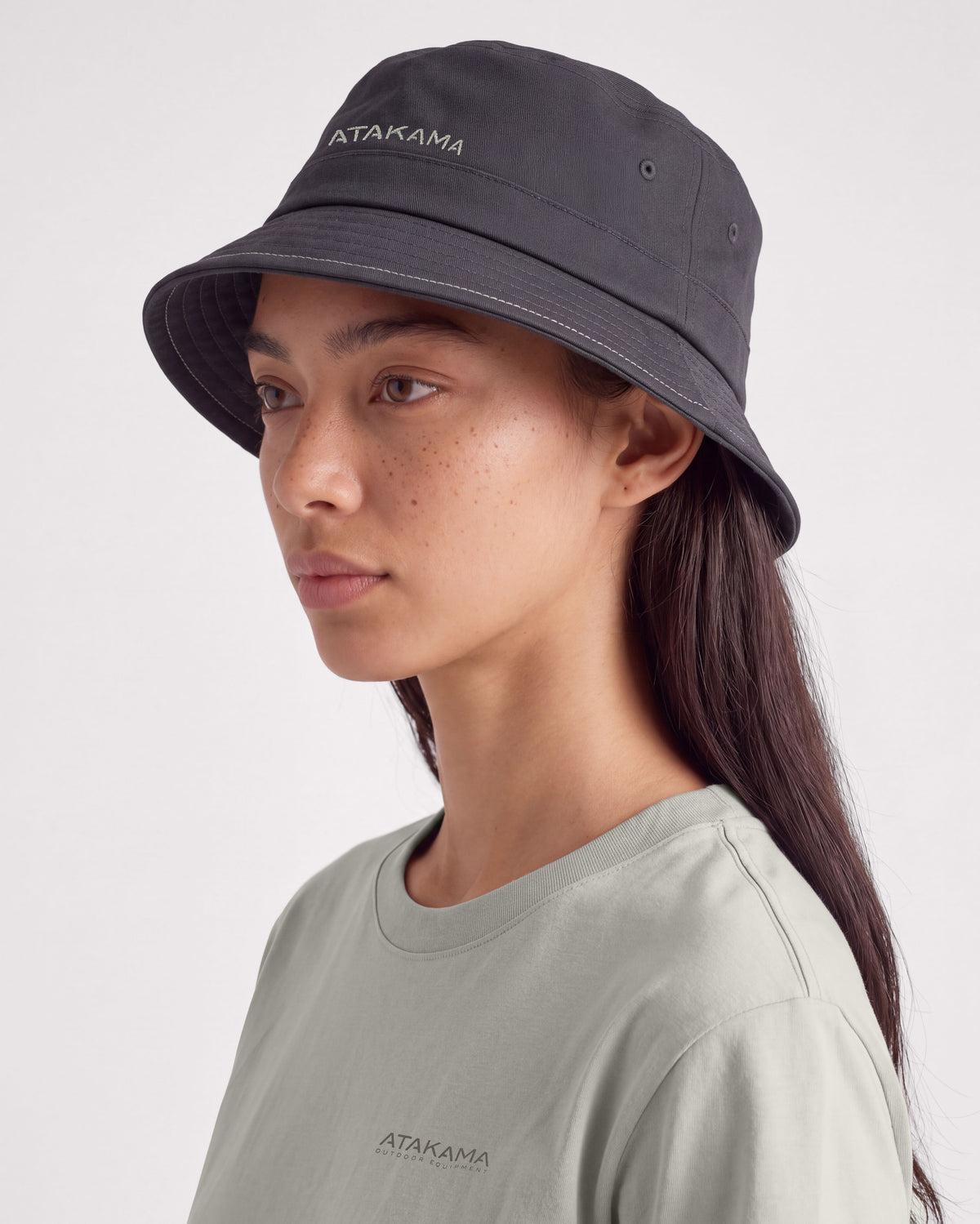 Sombrero Bucket Salado Gris