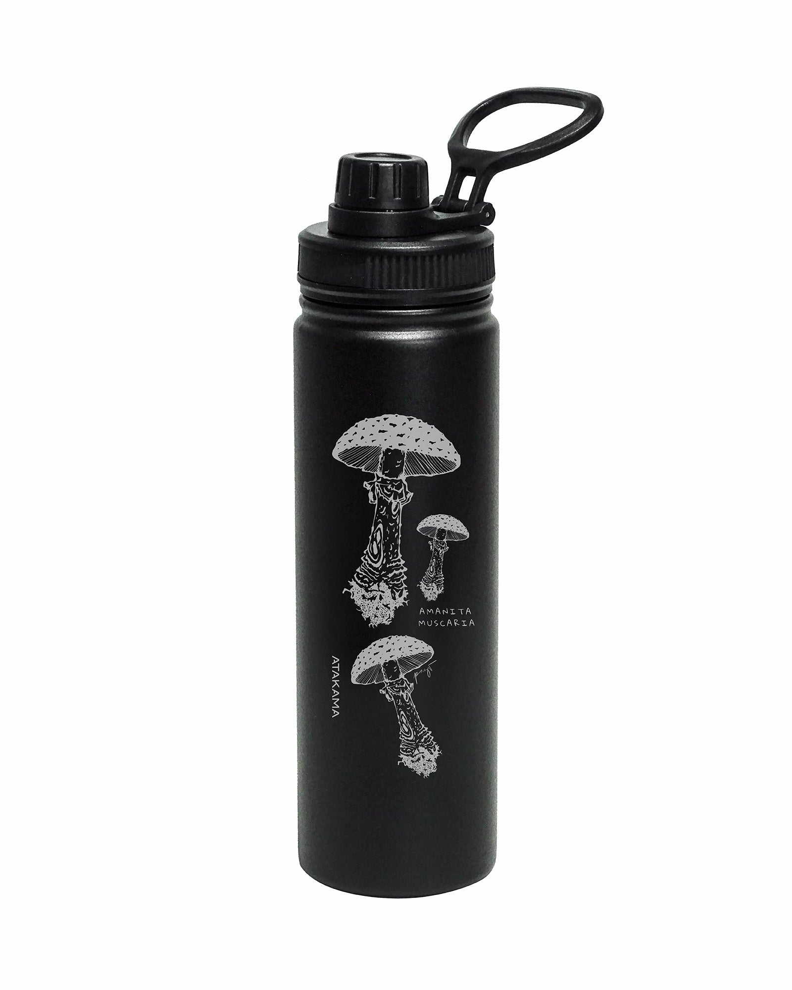 Botella térmica Amanita Muscaria 690 ml Negra - Atakama Outdoor