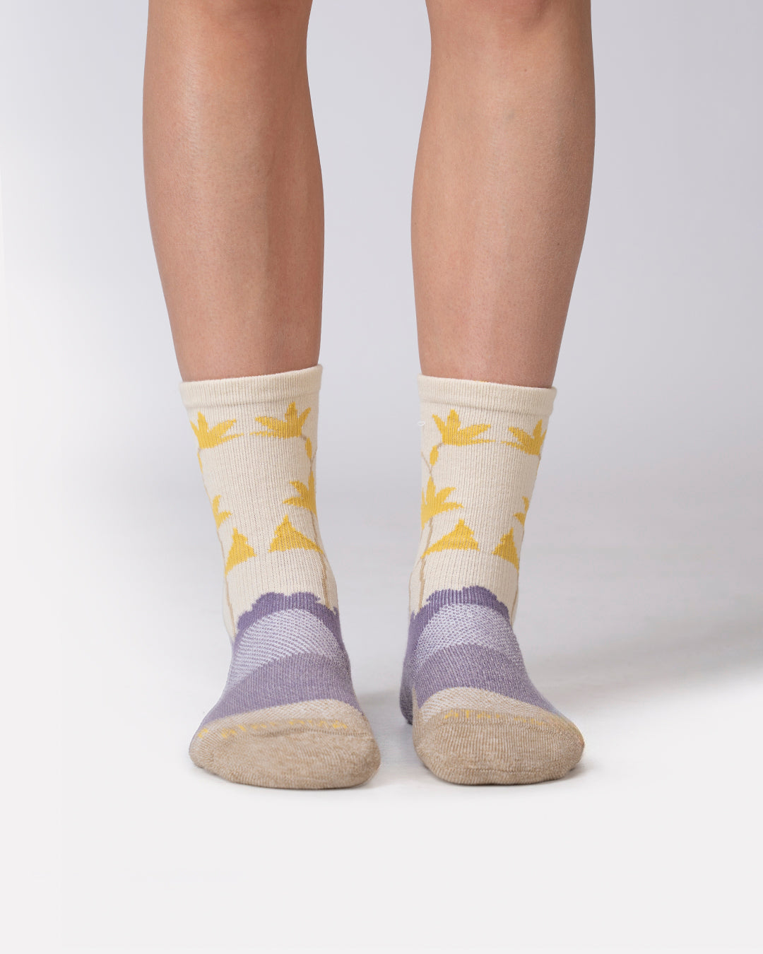 Calcetín Trekking Desierto Florido Lana Merino Caña Media