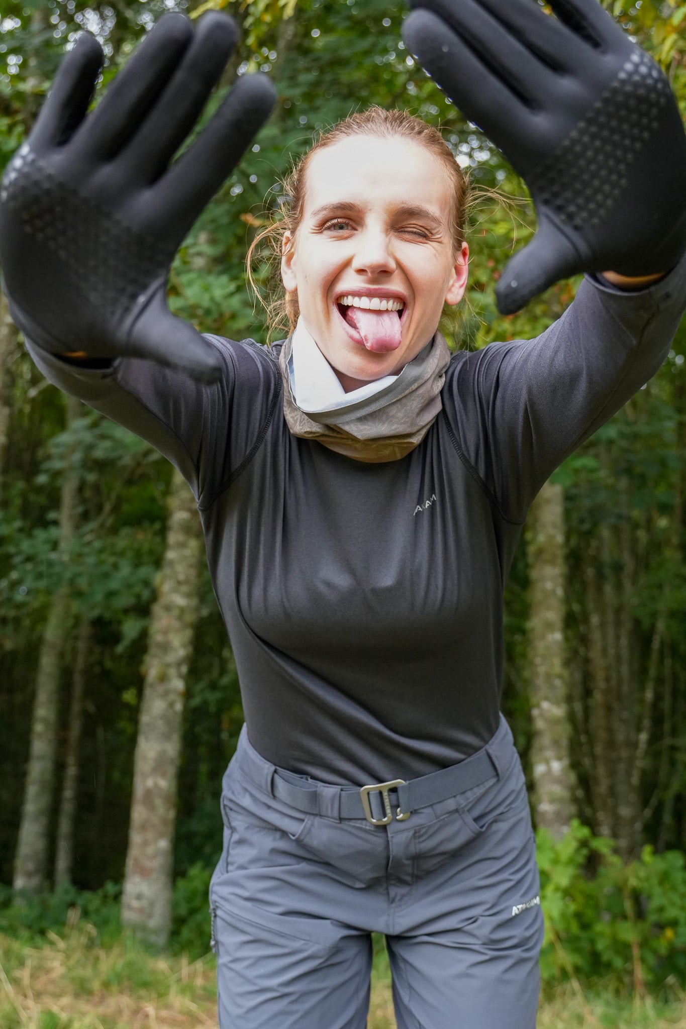 Guante Primera Capa Serrano Lana Merino Negro