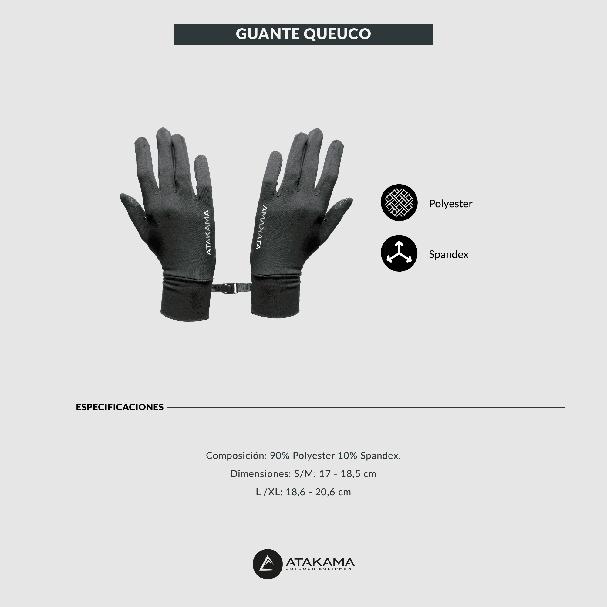Guantes Queuco primera capa unisex