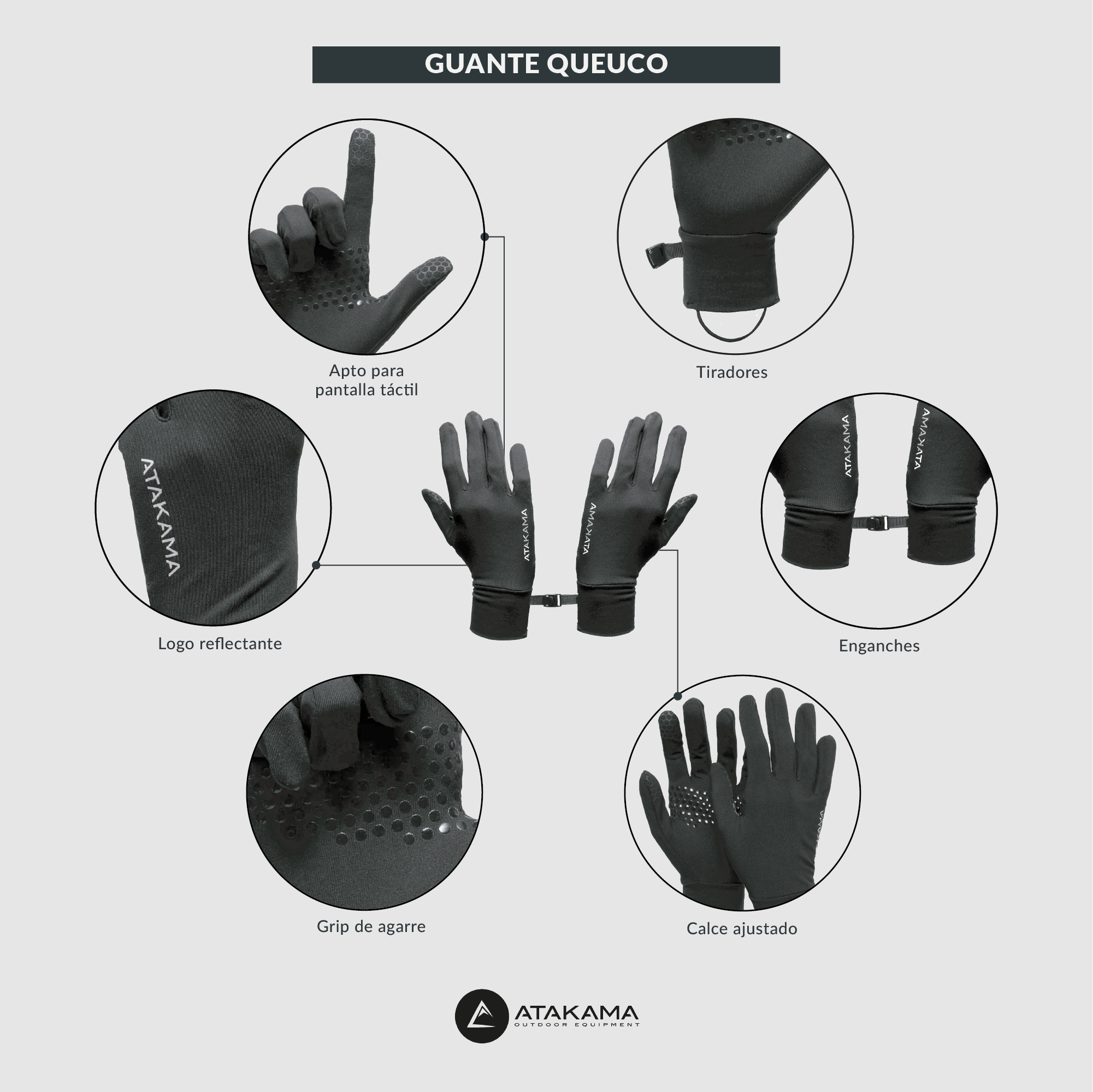 Guantes Queuco primera capa unisex