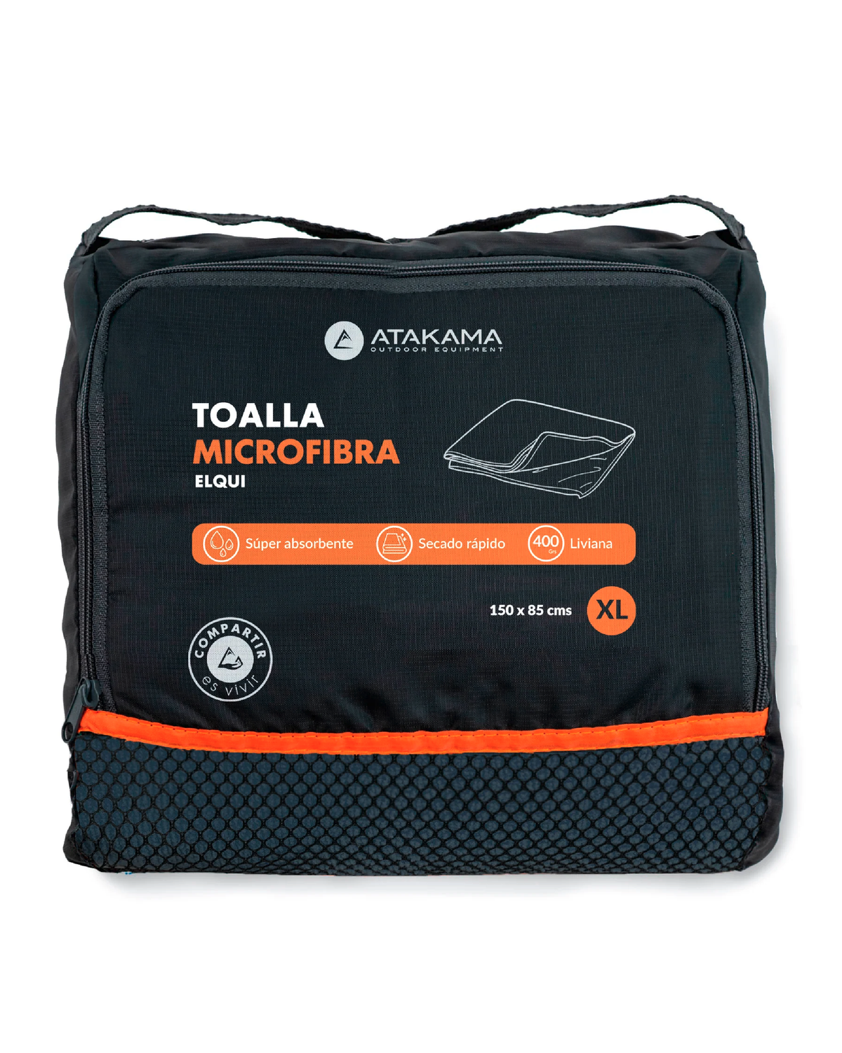 Toalla microfibra Elqui XL Azul