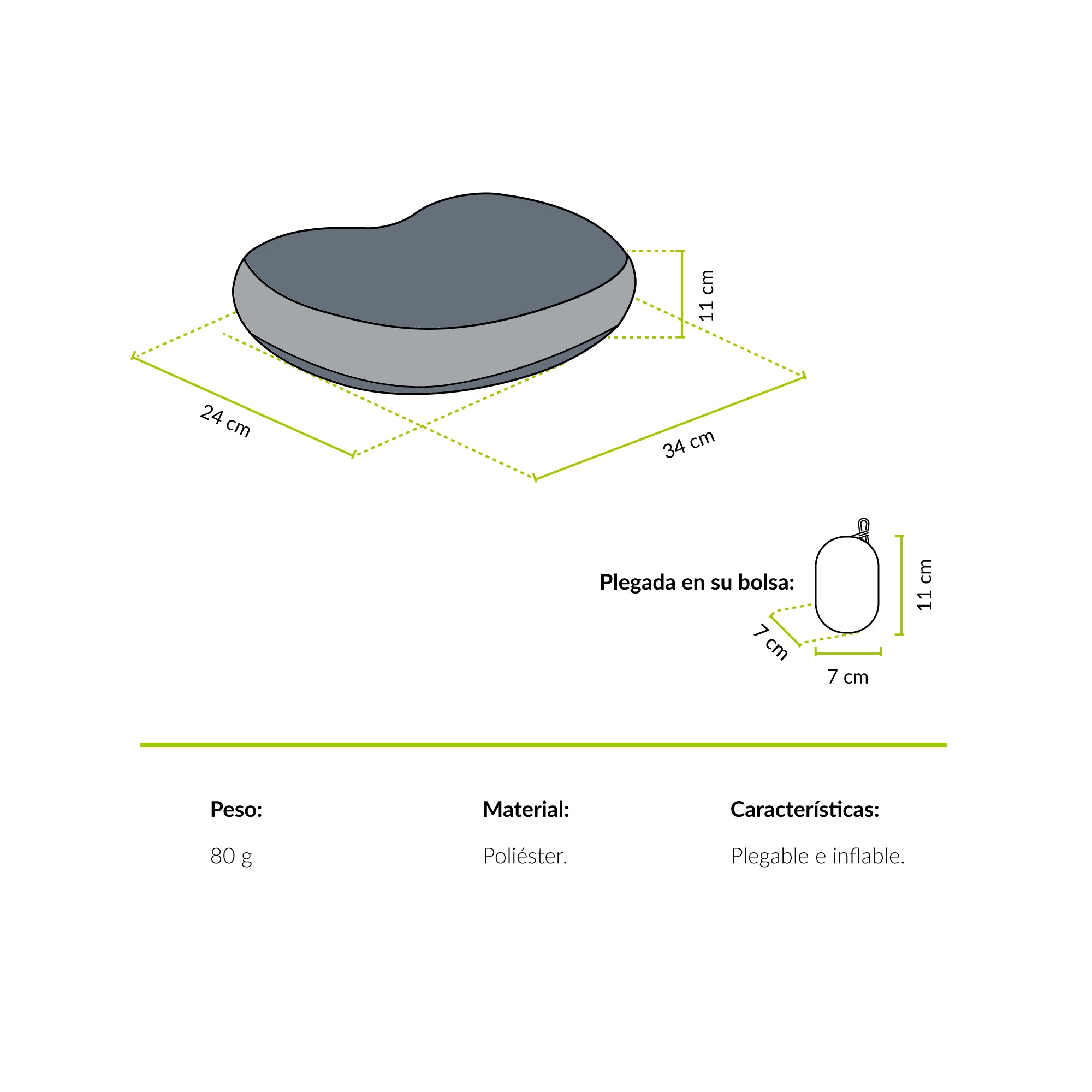 Almohada inflable Baker