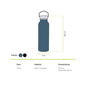 Botella térmica Huemul 600 ml