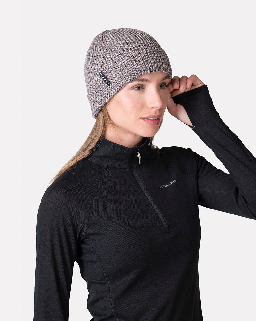 Gorro Beanie Trancura Lana Merino Café