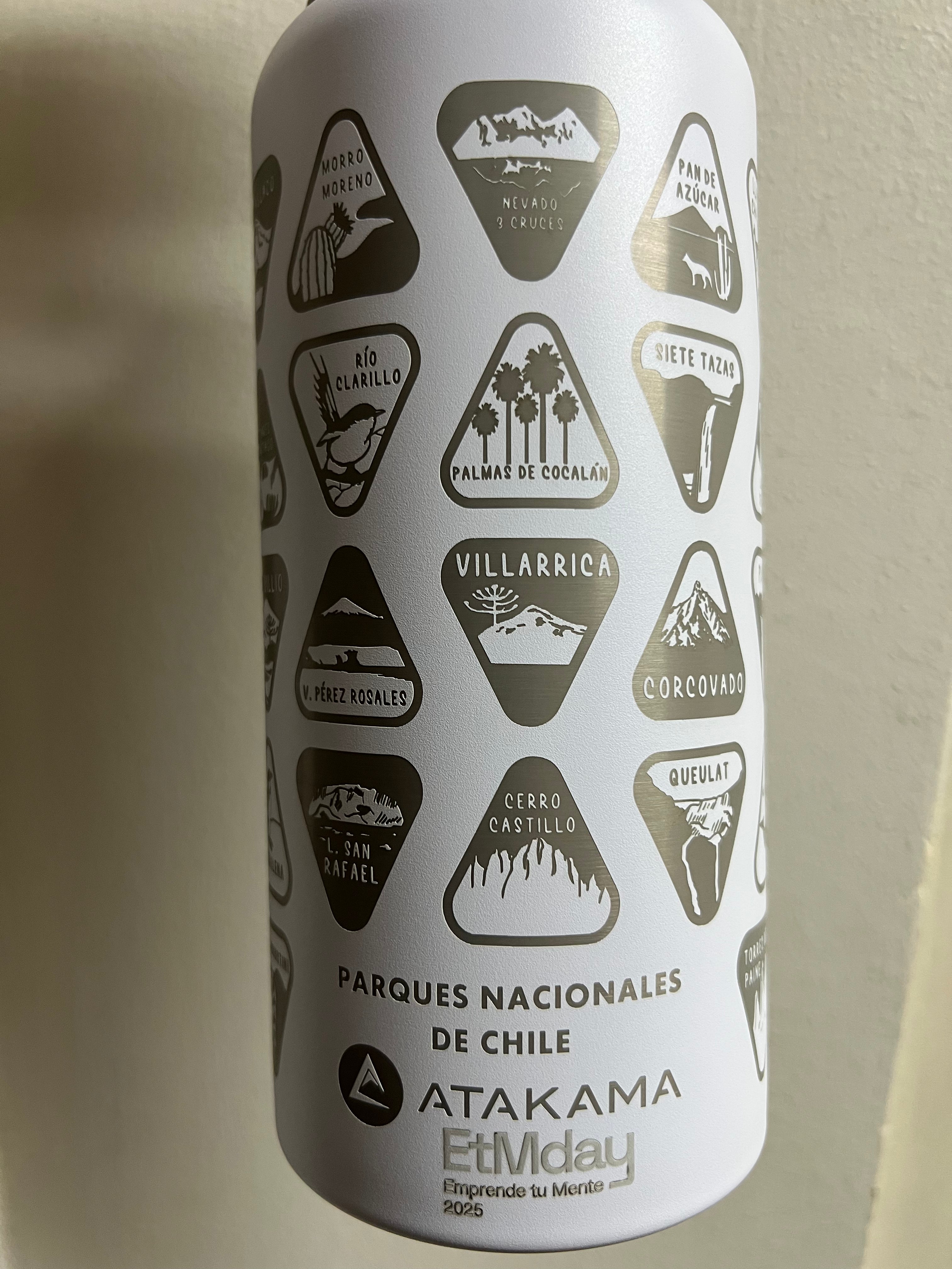BRANDING ETMDAY Botella térmica Parques Nacionales coleccionables 1 lt 🇨🇱 ETMDAY