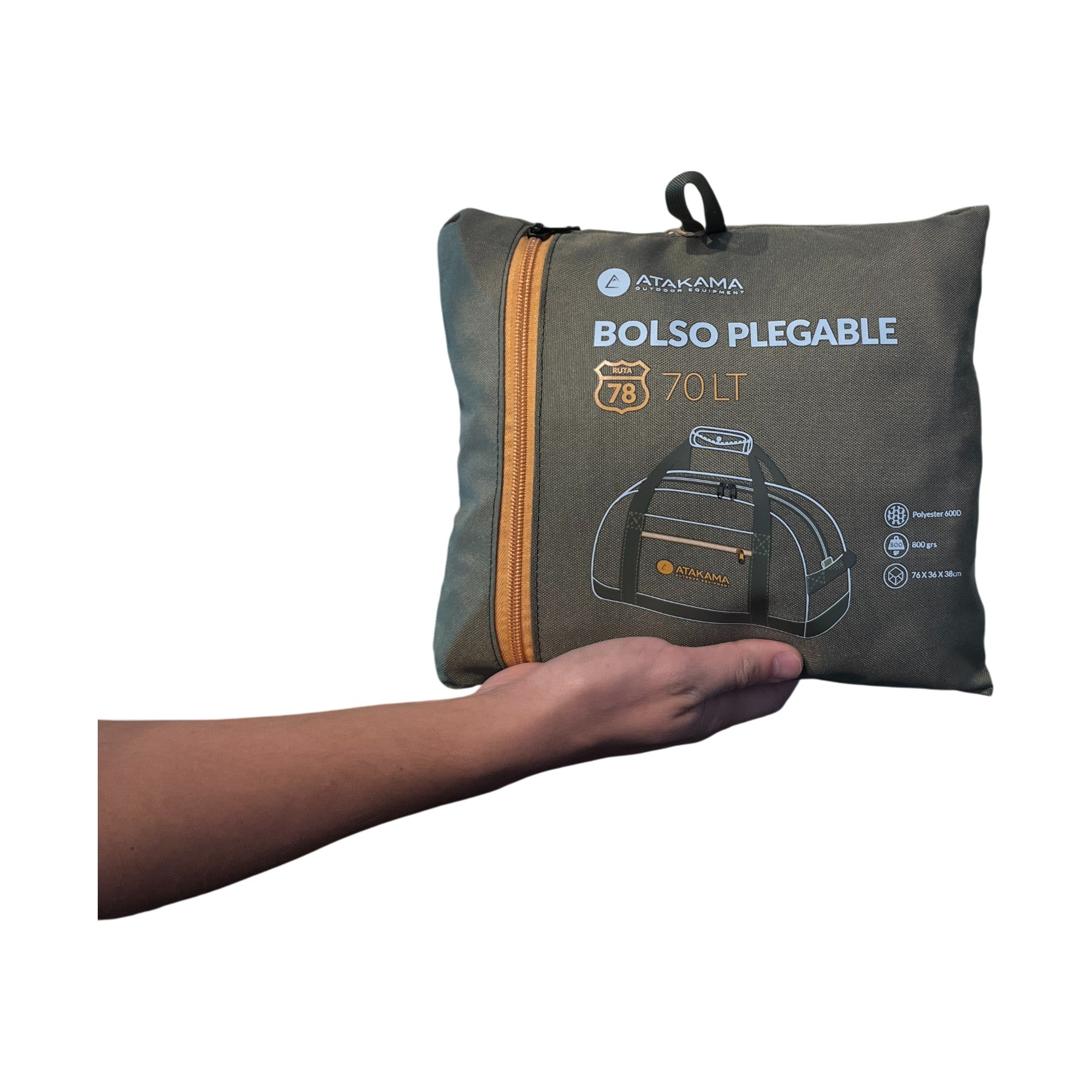 Bolso plegable Ruta 78 70 lt