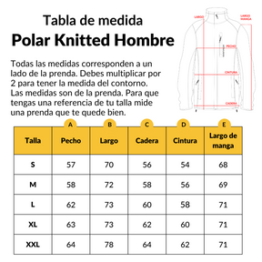 Polar tejido Full-Zip Hombre Tundra jaspeado