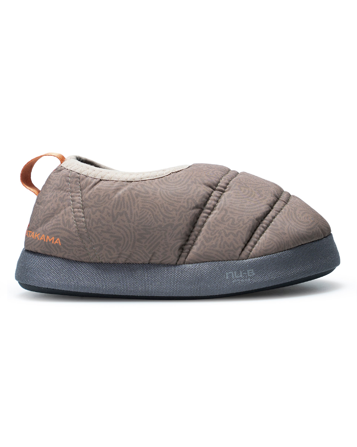 Pantuflas térmicas Futaleufú Niños SOFT Nu-B Foam Beige Verde Musgo Print