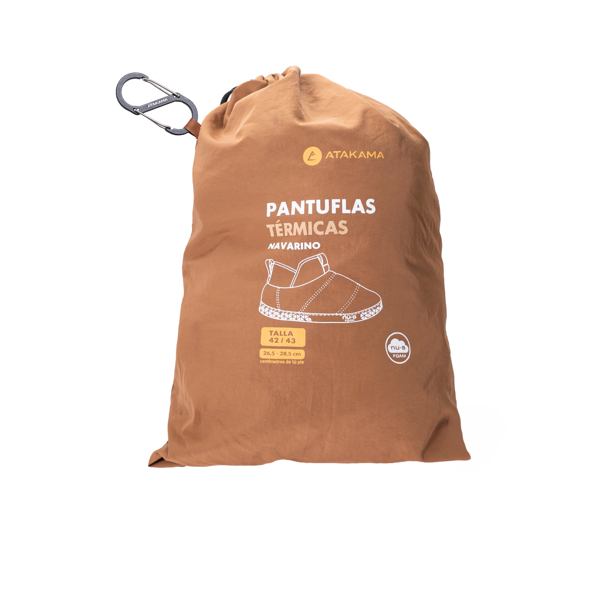 Pantufla térmica Navarino FLEX Nu-B Foam Café Caramelo