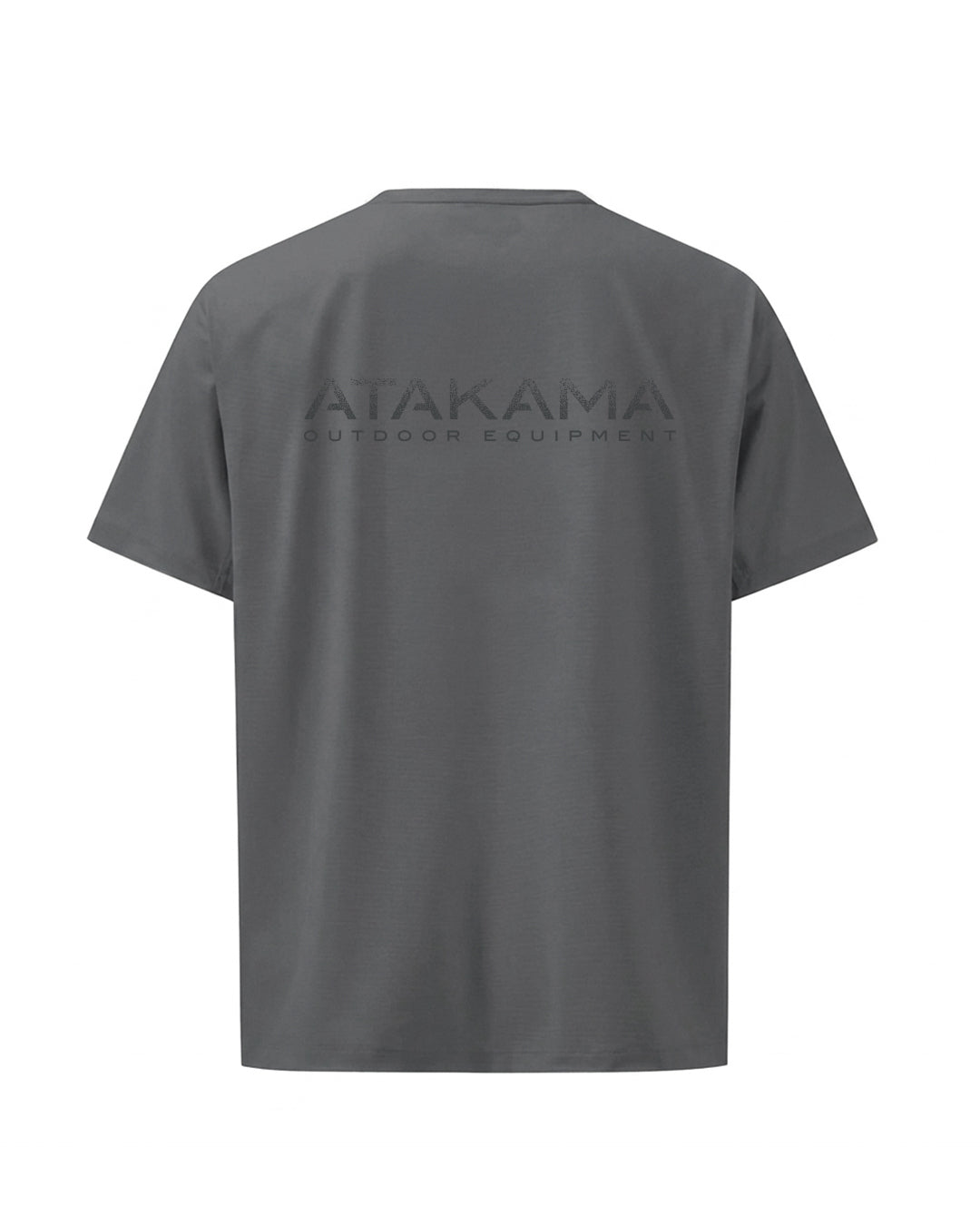 Polera Algodón Manga Corta Atakama Espalda Gris