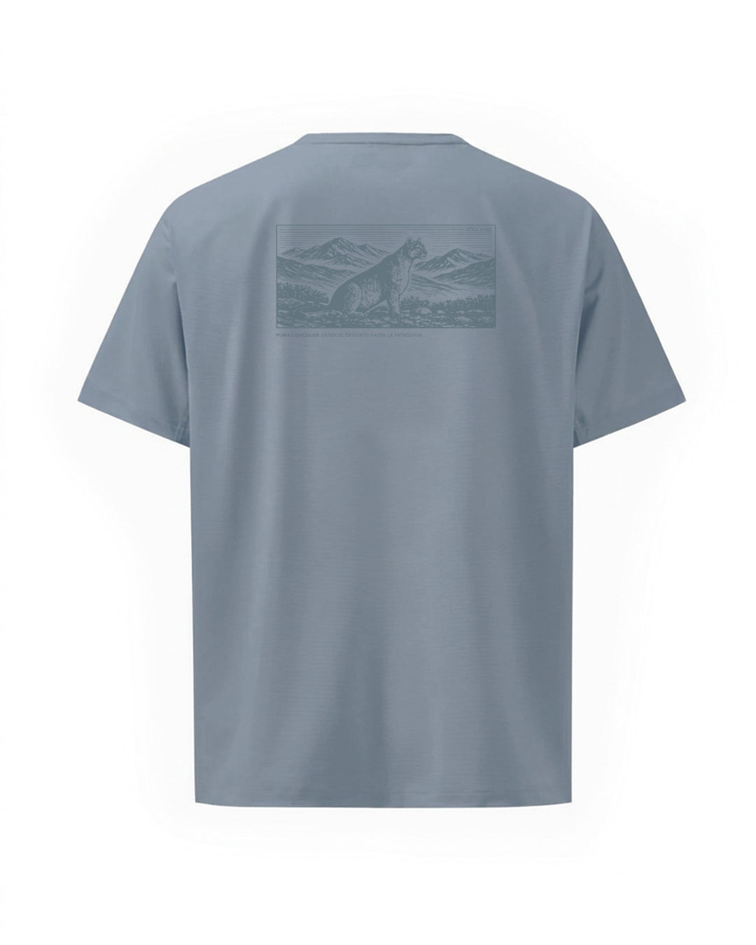 Polera Algodón Manga Corta Puma Azul
