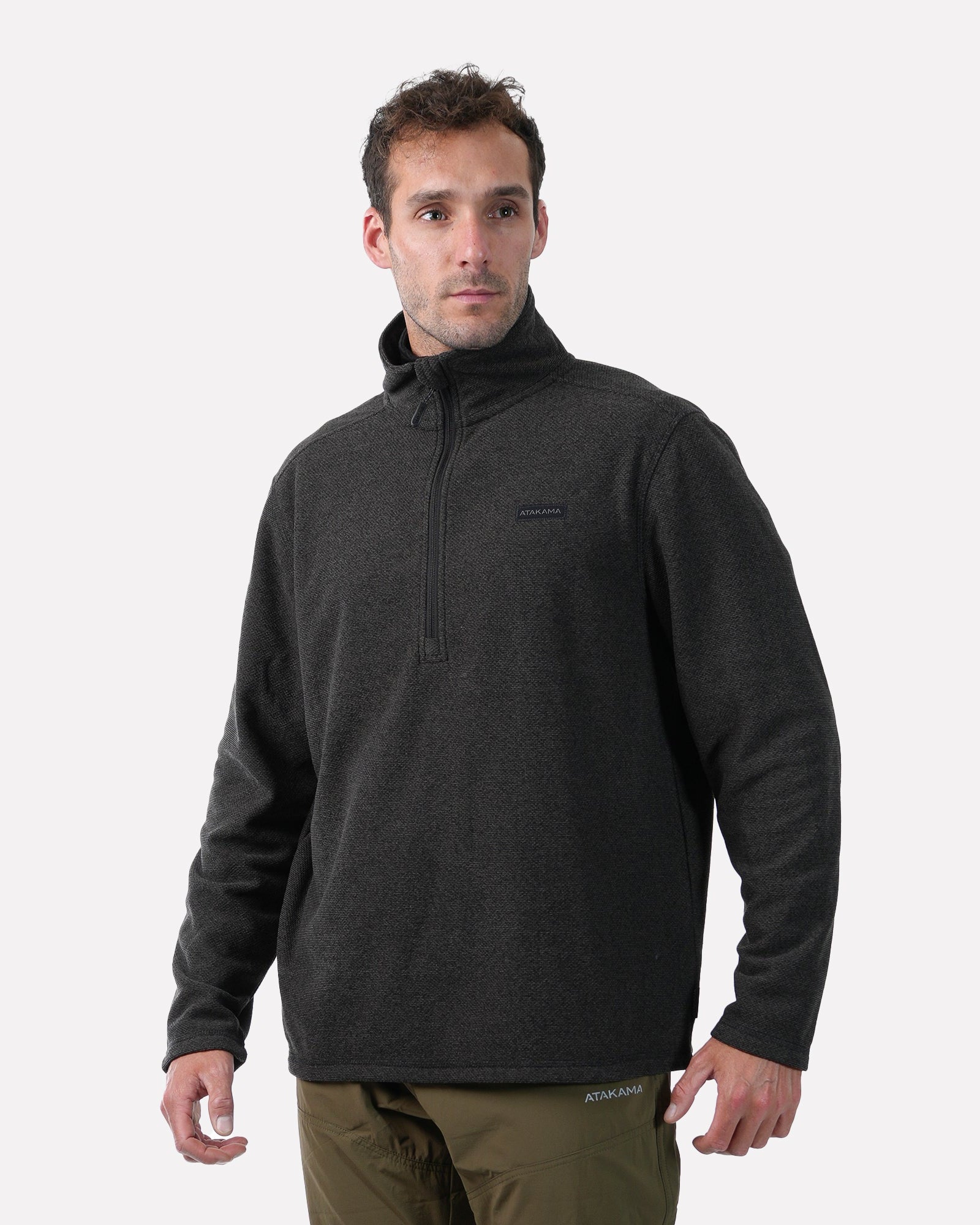 Polar Texturado Hombre Ventisquero Gris - Atakama Outdoor