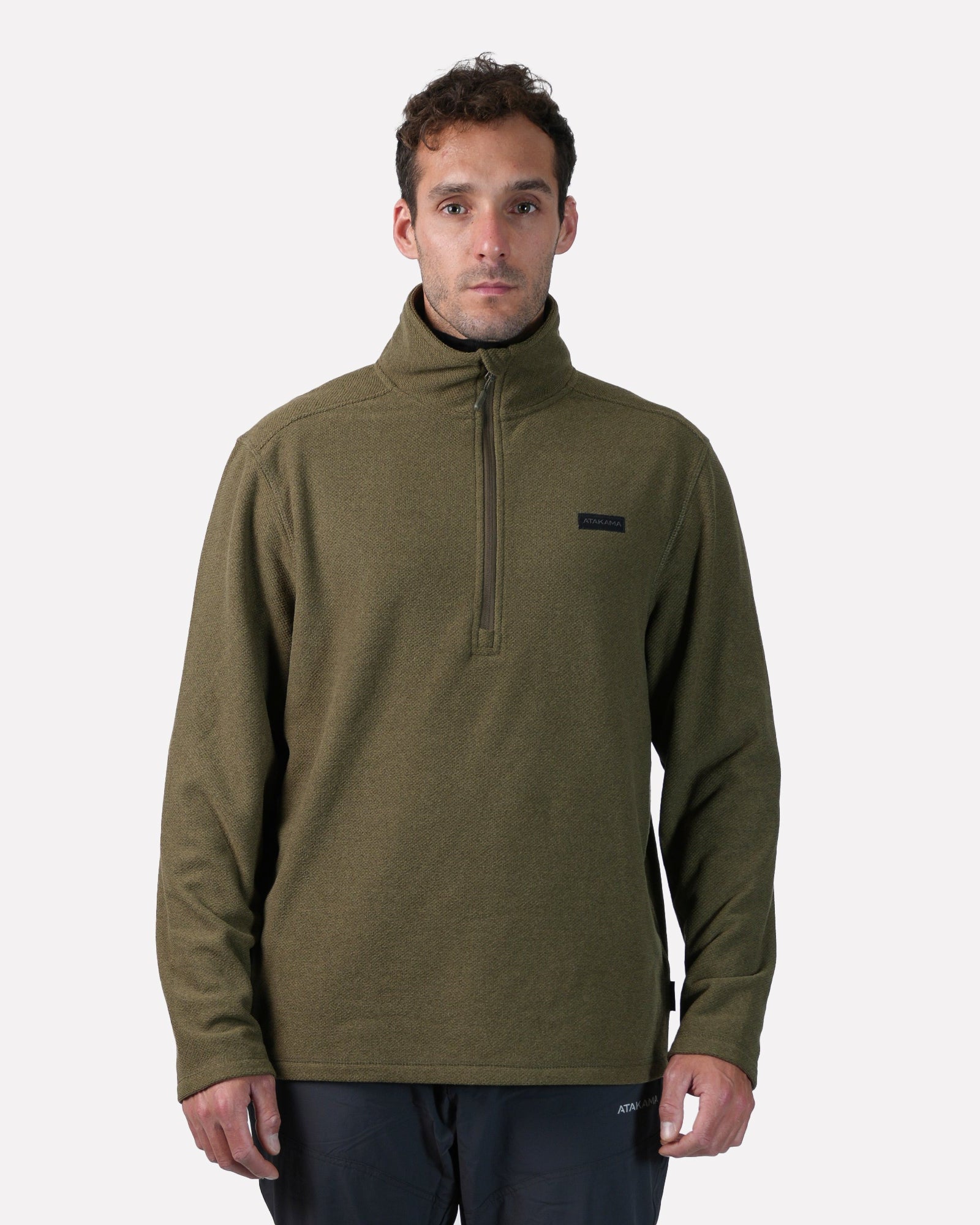 Polar Texturado Hombre Ventisquero Verde - Atakama Outdoor
