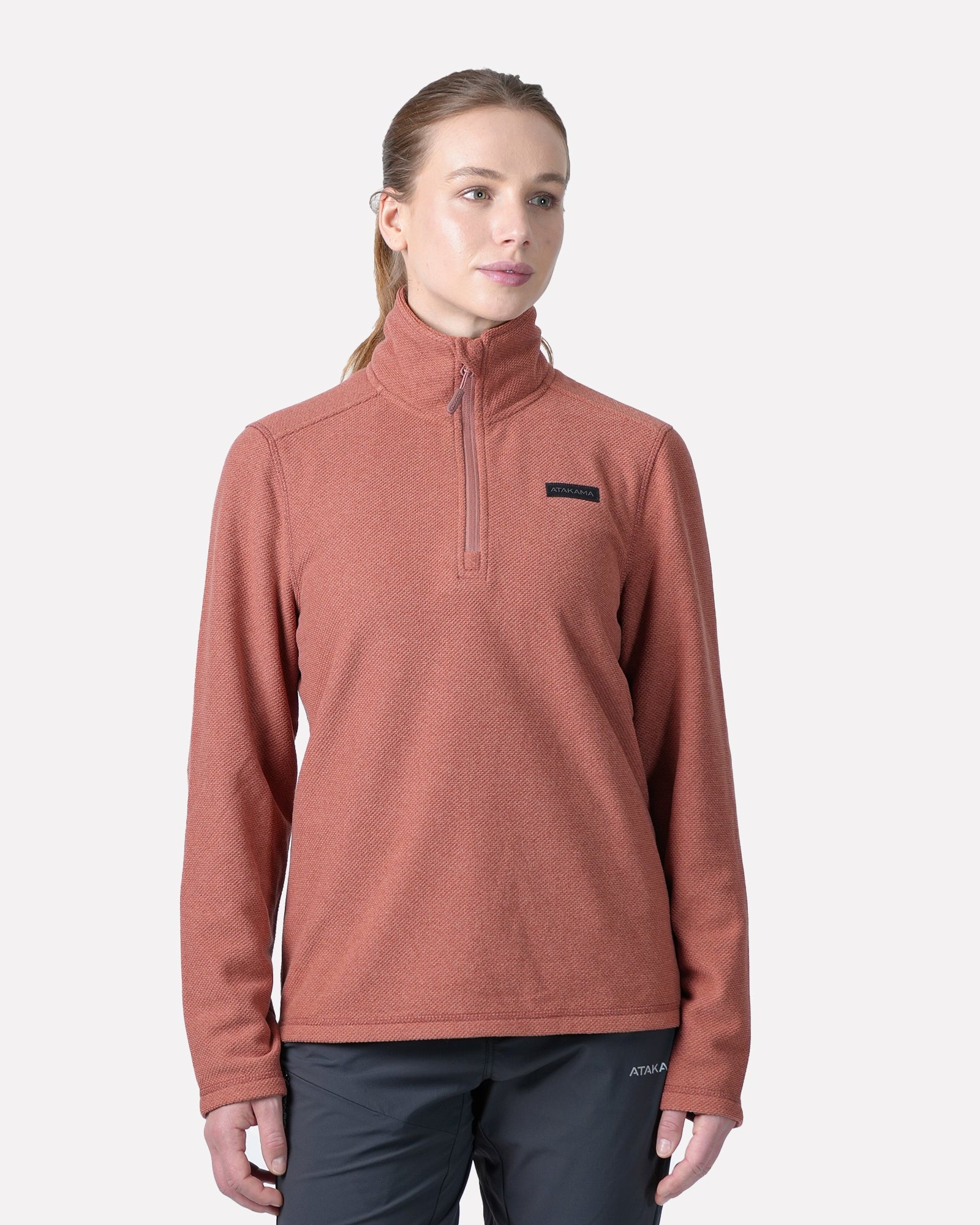 Polar Texturado Mujer Ventisquero Rosado - Atakama Outdoor