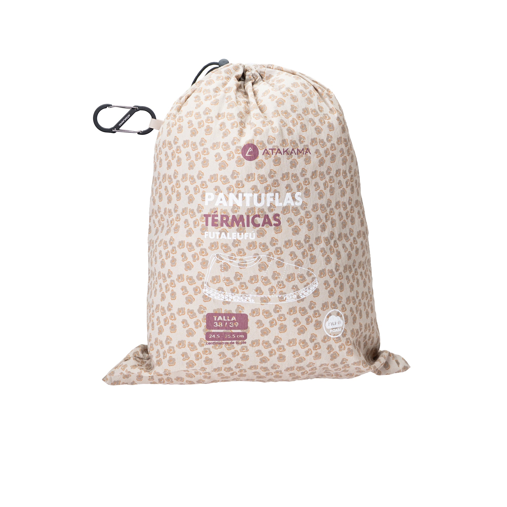 Pantufla térmica Futaleufú FLEX Nu-B Foam Print Beige