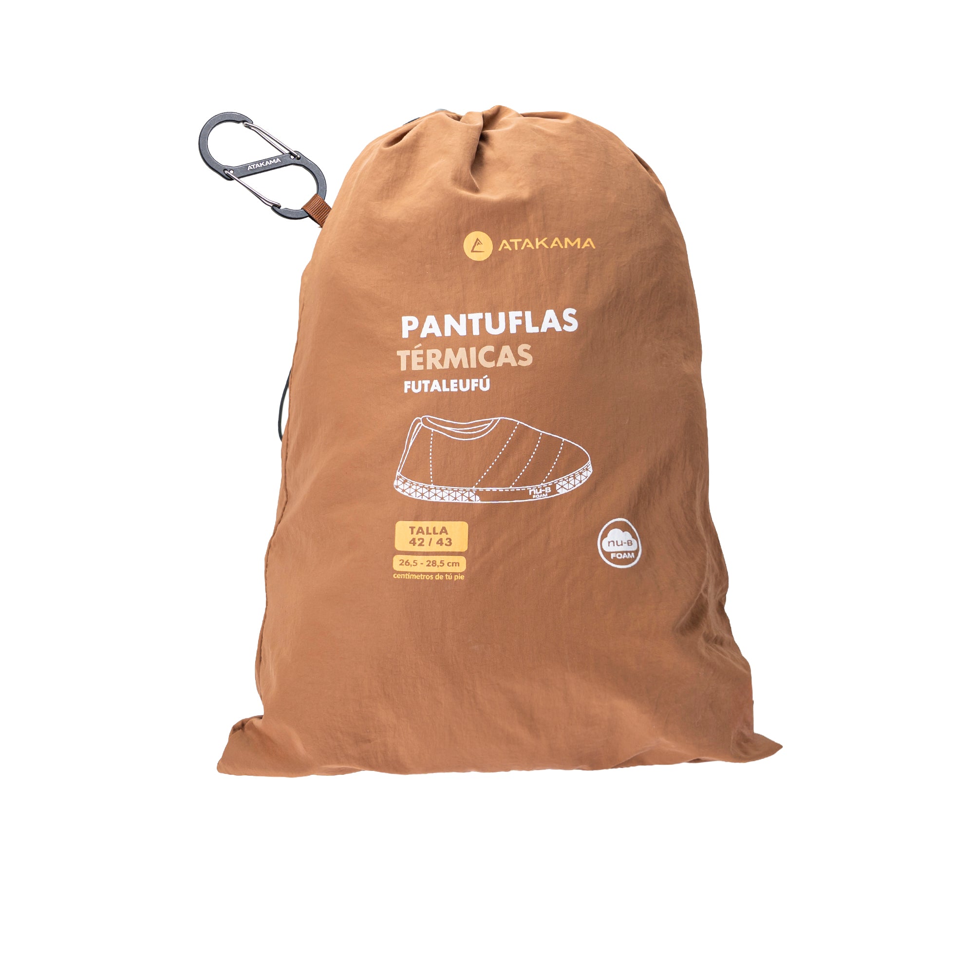 Pantufla térmica Futaleufú FLEX Nu-B Foam Cafe Caramelo
