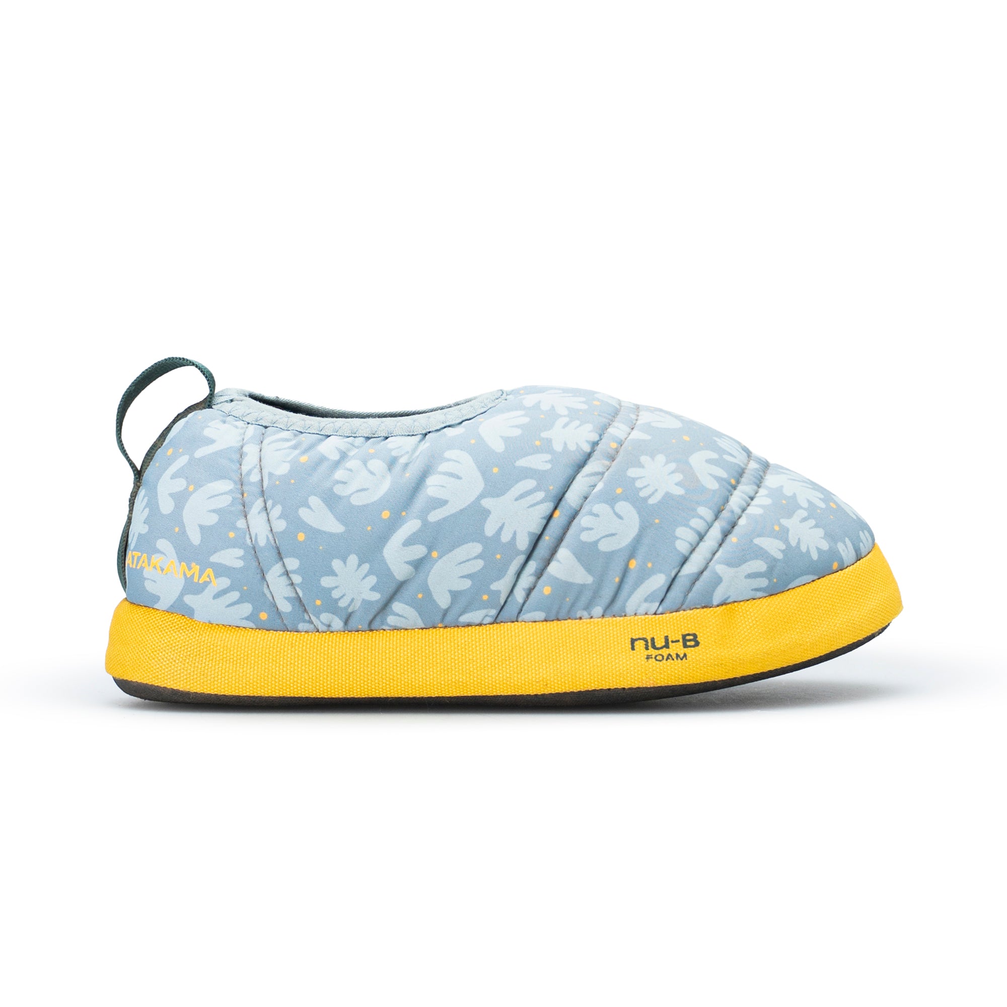 Pantuflas térmicas Futaleufú Kids Nu-B Foam celeste Print