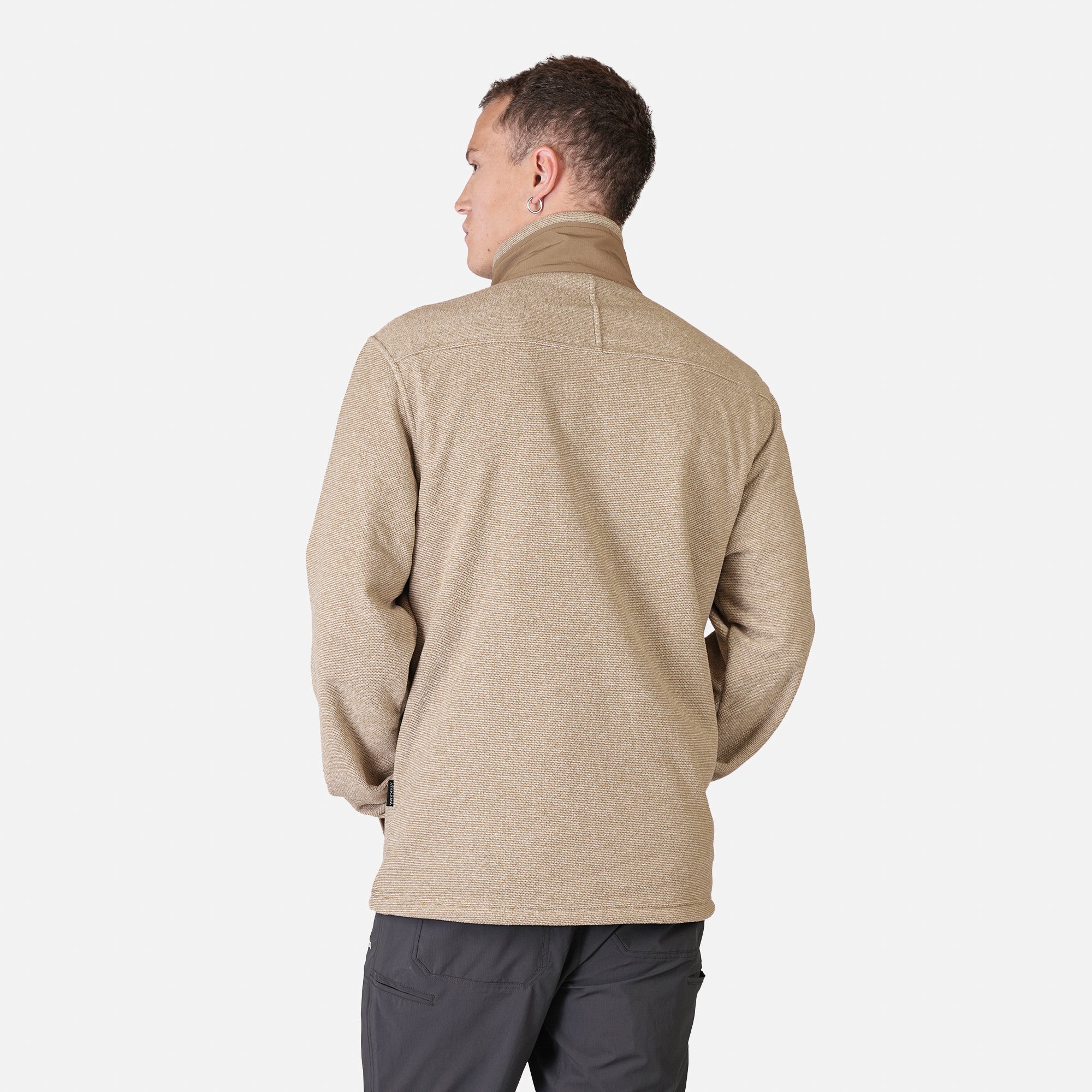 Polar Texturado Hombre Ventisquero Full Zip Café