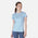 Polera deportiva Mujer Dinámica Dry Core Celeste