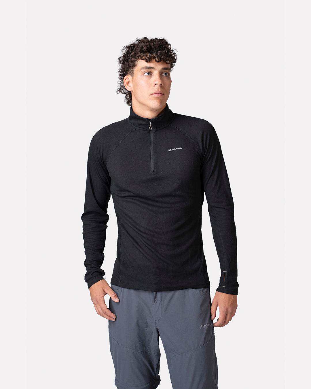 Primera capa térmica VentoFit hombre Negro