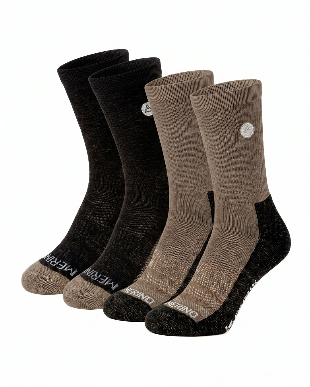 Set 2 Calcetines Trekking Pumalín Caña Media Lana Merino