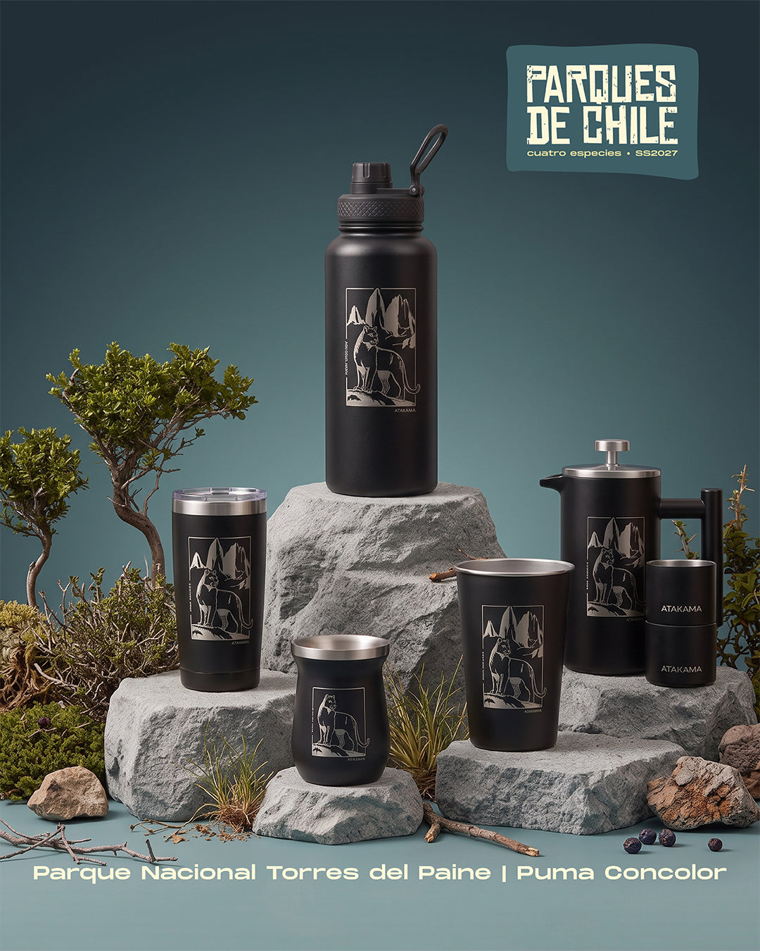 Set Cafetera Puma Torres 350Ml Negro